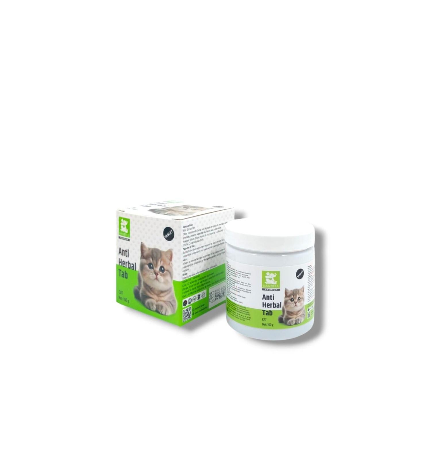 Nanbell Anti Herbal Tab Anti Hairball Tablet for Cats 100 Gr