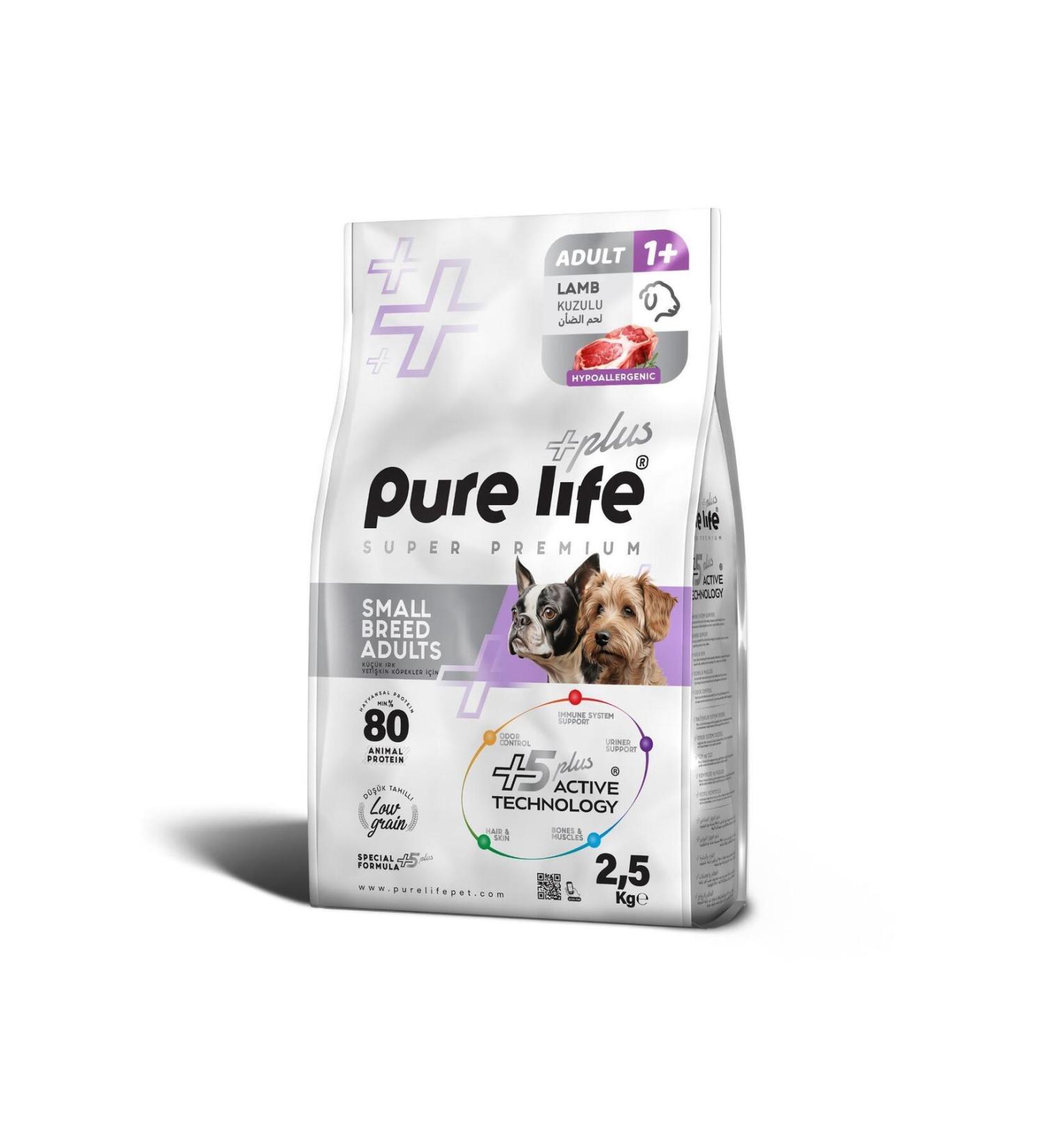PureLife Plus Lamb Small Breed Adult Dog Food 2.5 Kg