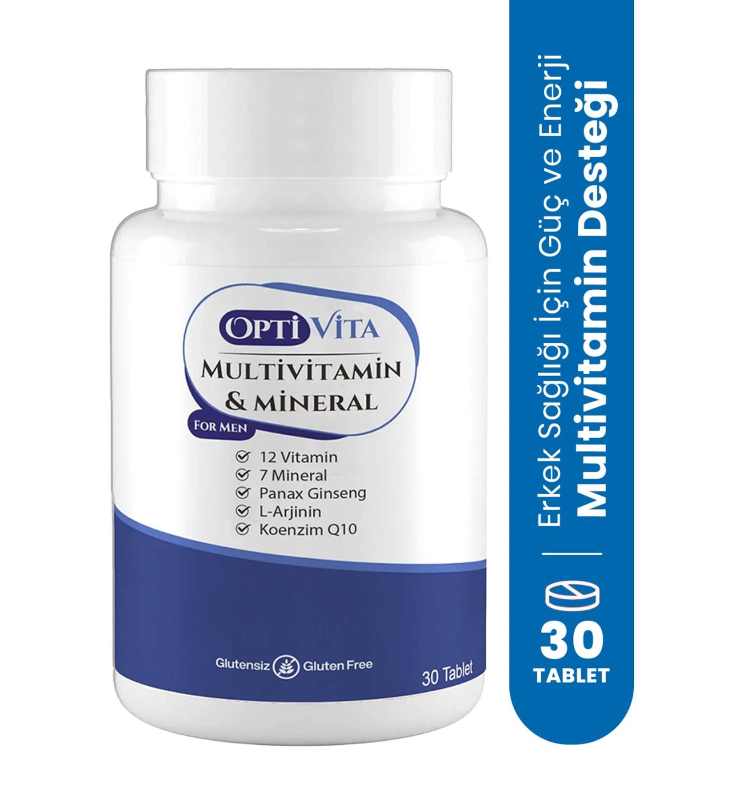Optivita Multivitamin & Mineral for Men 30 Tablets For Men - Buy Online on GoSupps.com