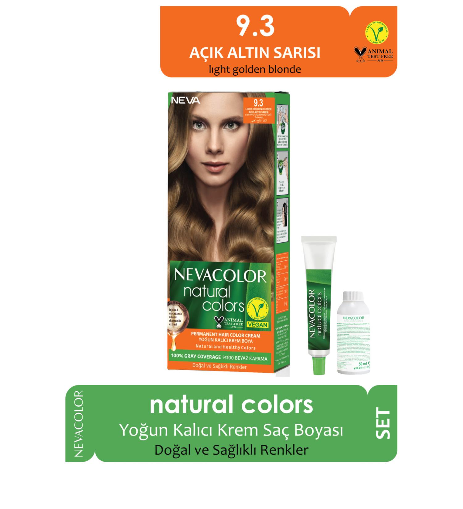 Neva Color Natural 9.3 Light Golden Blonde Hair Dye