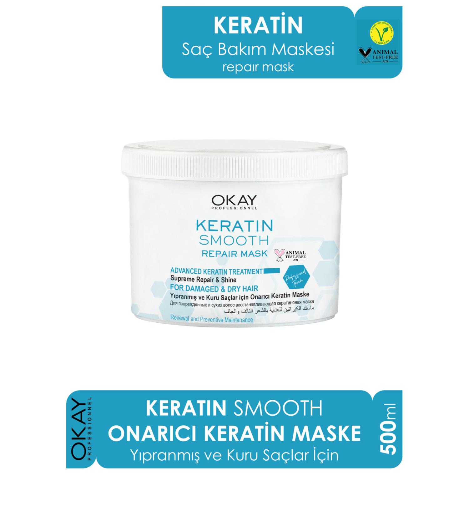 Okay PROF.KERATIN SMOOTH REPAIRING MASK 500ML