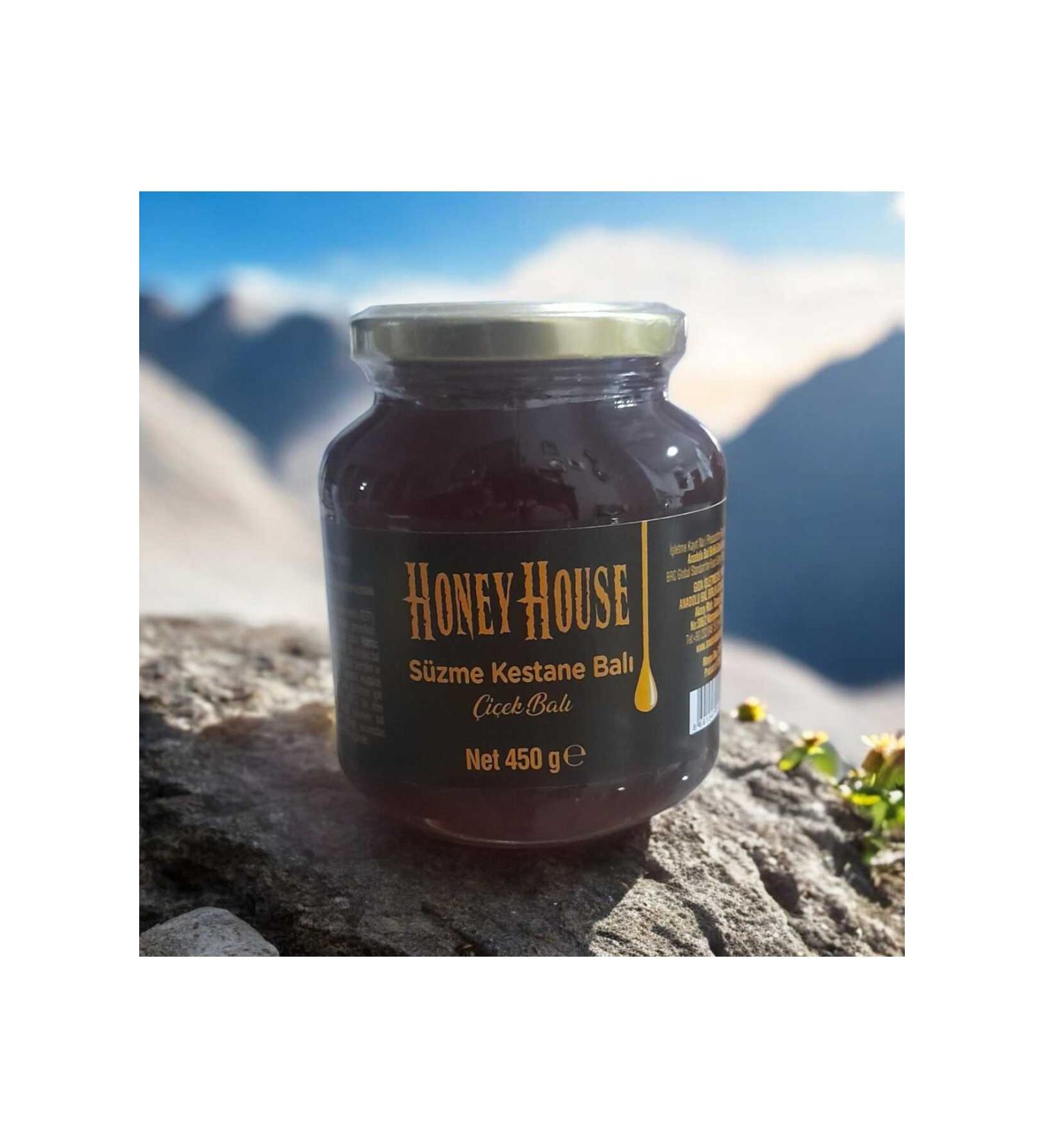 honey house Chestnut Honey 450 gr - Buy Online on GoSupps.com
