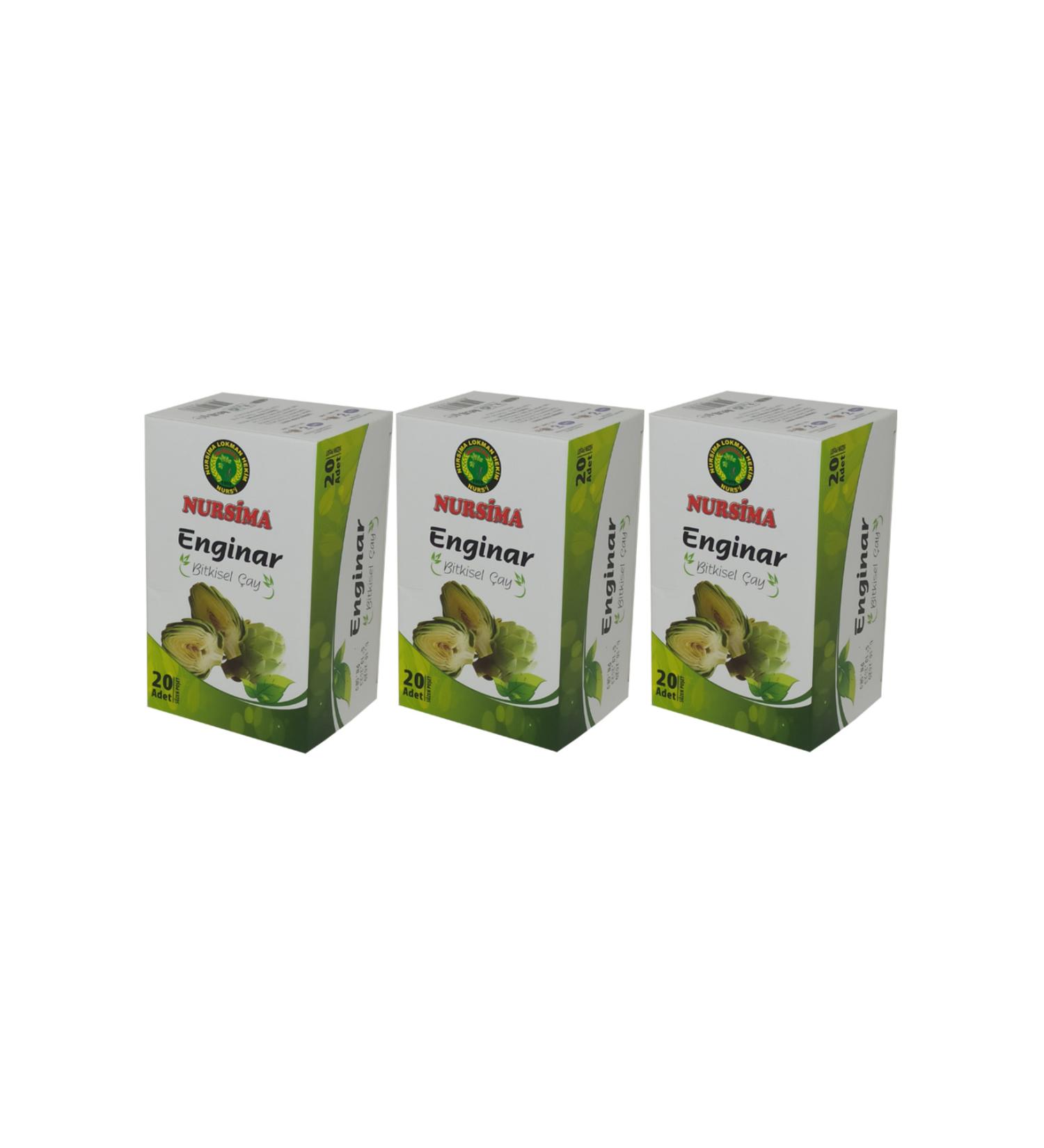 Nursima Artichoke Herbal Tea 20' Filter Bags 3 Boxes