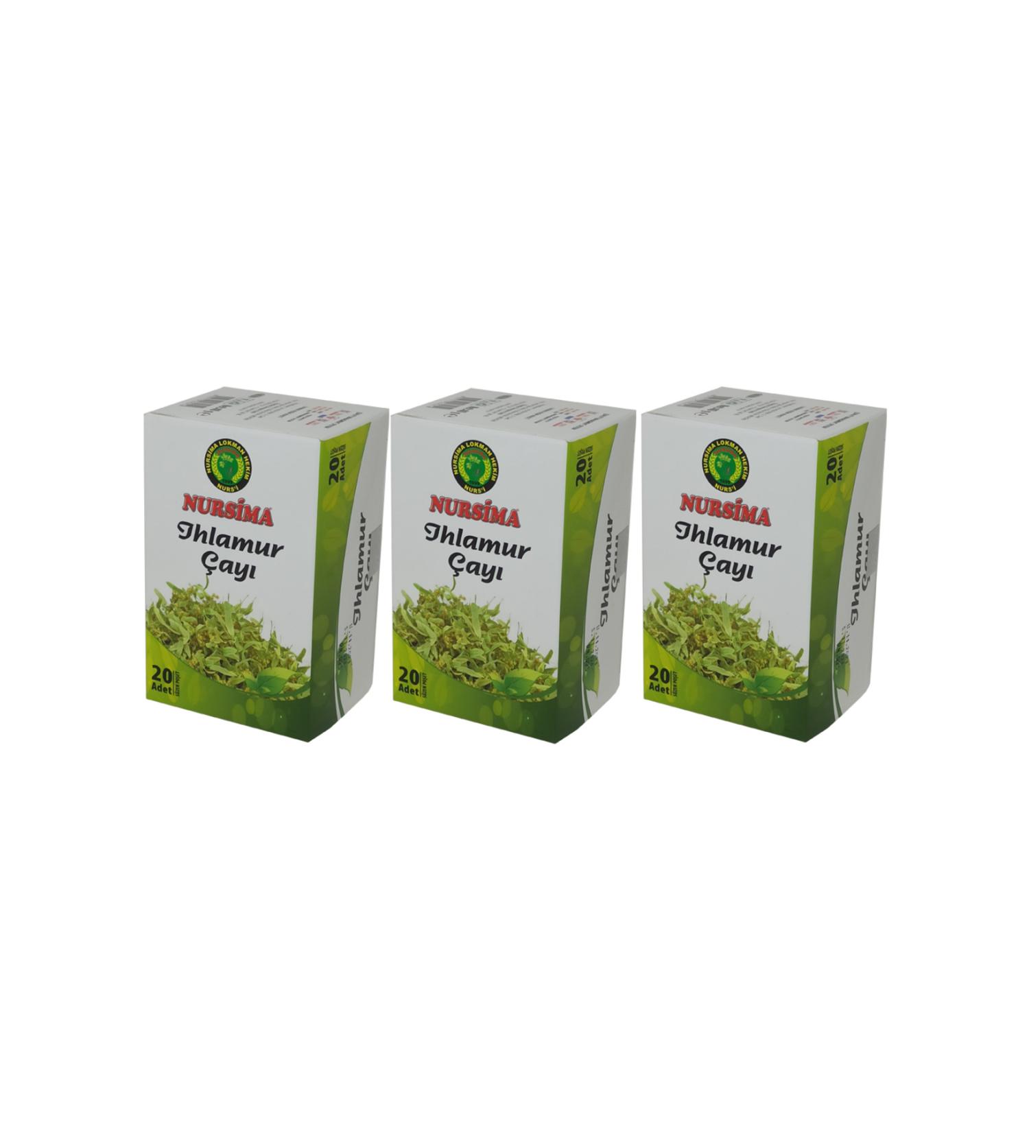 Nursima Linden Tea 20 Filter Bags 3 Boxes