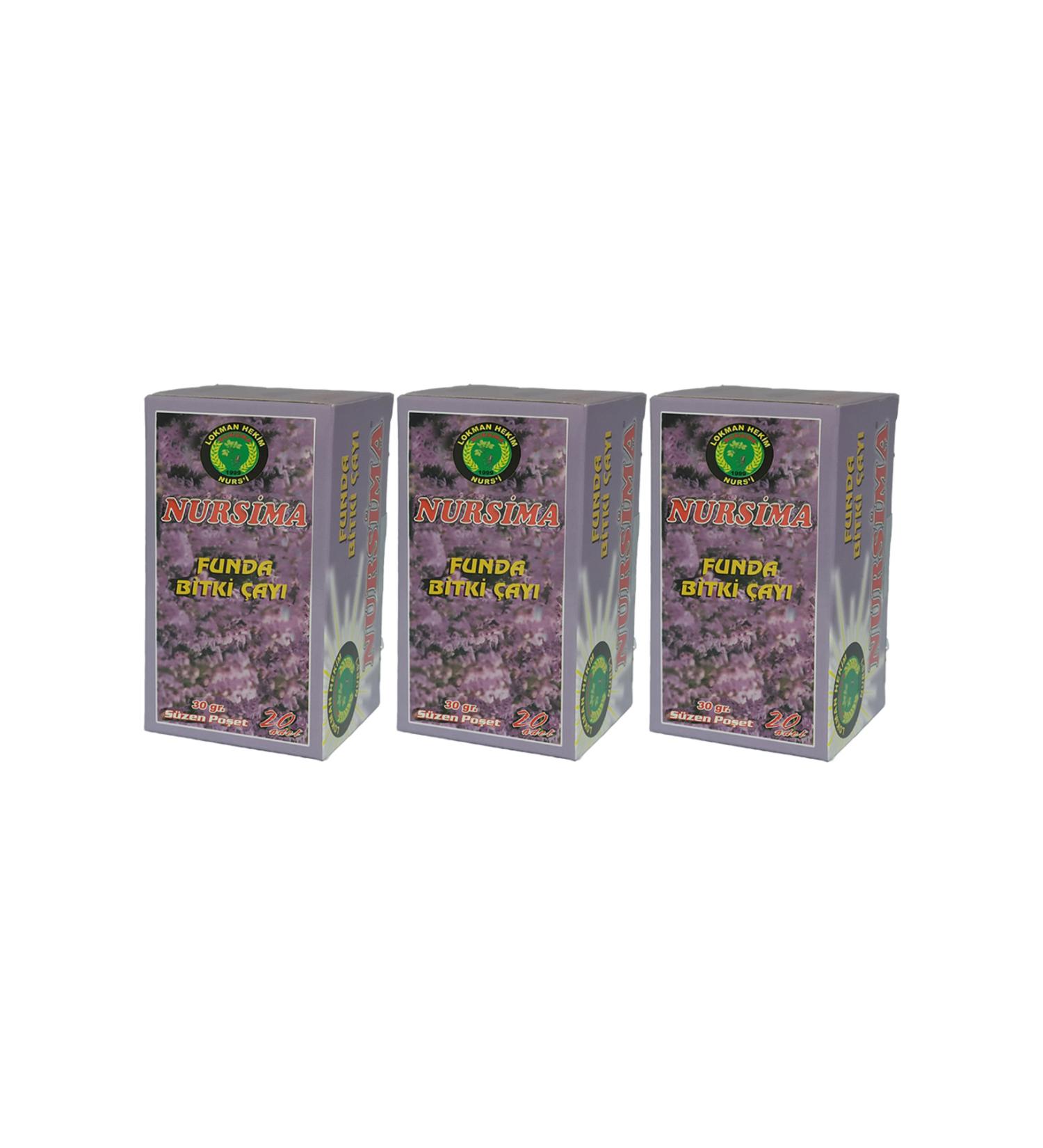 Nursima Funda Herbal Tea 20 Filter Bags 3 Boxes