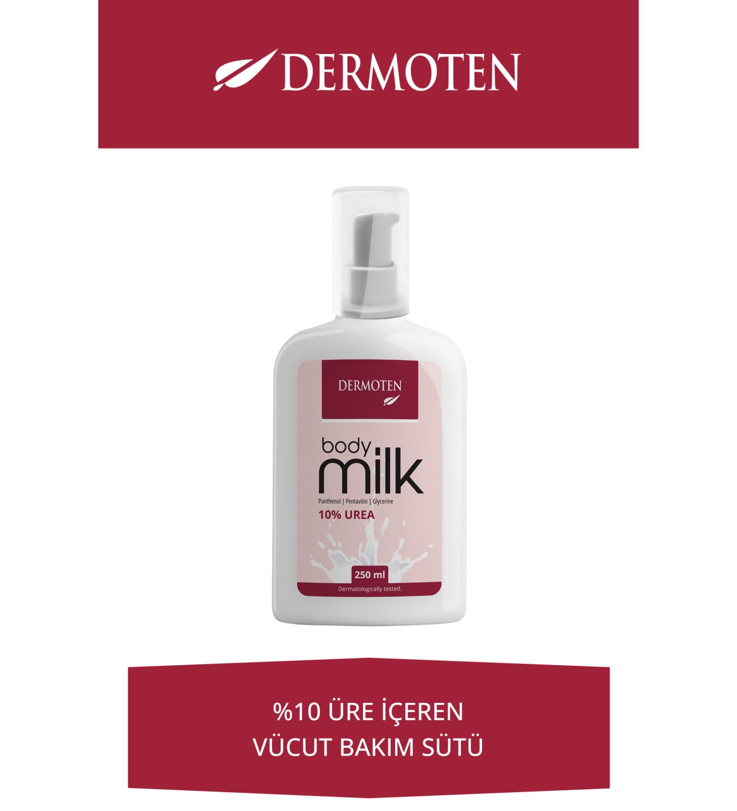 Dermoten Body Care Milk with Urea Moisturizer 250 ml - Buy Online on GoSupps.com