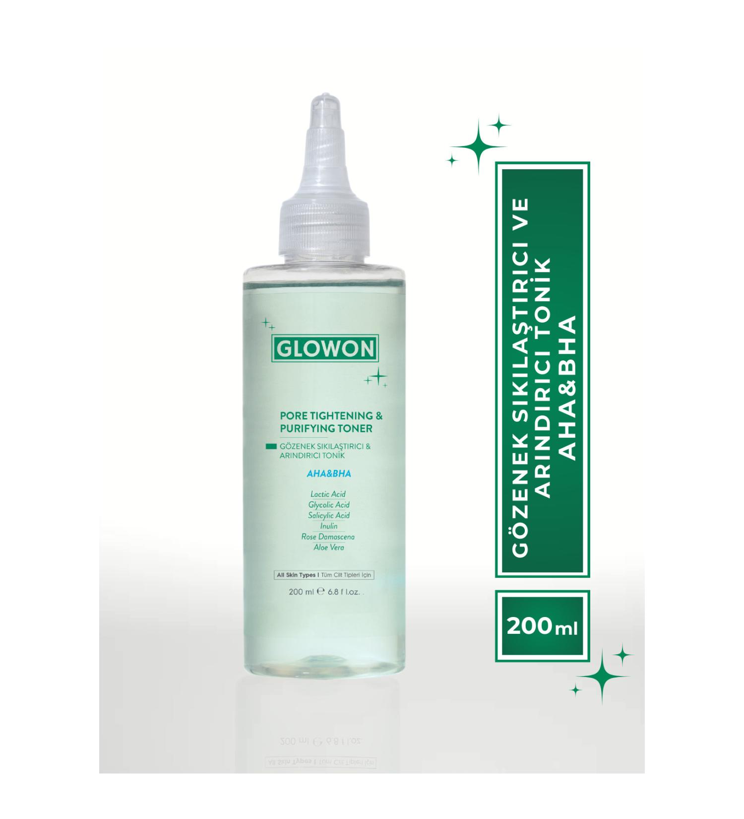 GLOWON PORE TIGHTENING AND PURIFYING TONIC AHA&BHA 200 ML - Buy Online on GoSupps.com