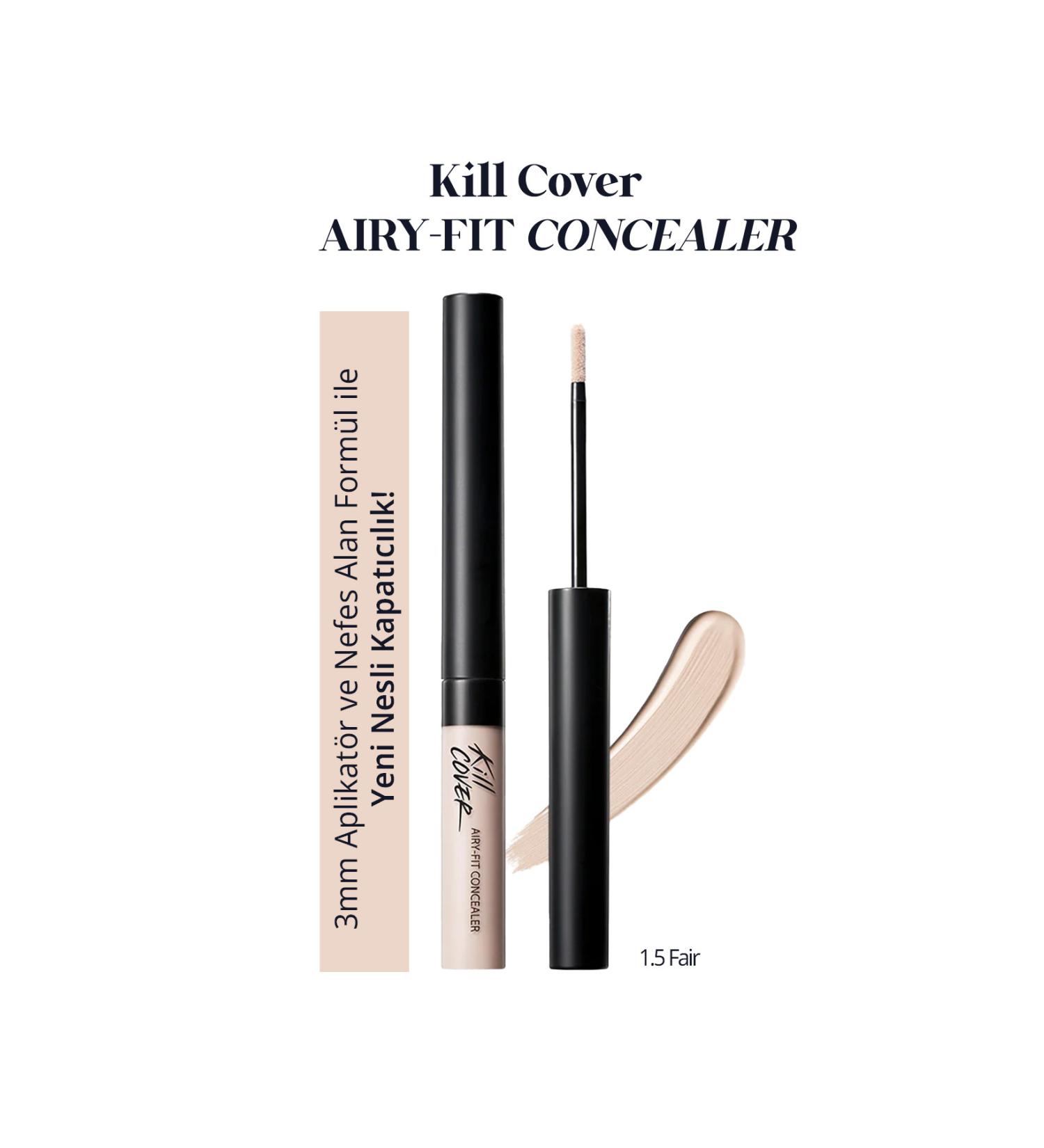 CLIO Light Formula Long-Lasting Concealer CLIO Kill Cover Airy-Fit Concealer (1.5 Fair) - Buy Online on GoSupps.com