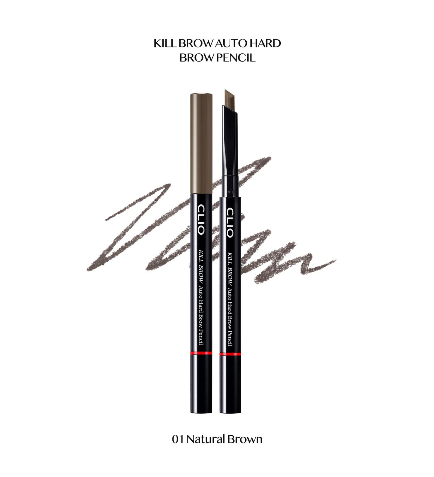 CLIO Fine Hexagonal Tip Eyebrow Pencil Clio Kill Brow Auto Hard Brow Pencil (01 Natural Brown) - Buy Online on GoSupps.com