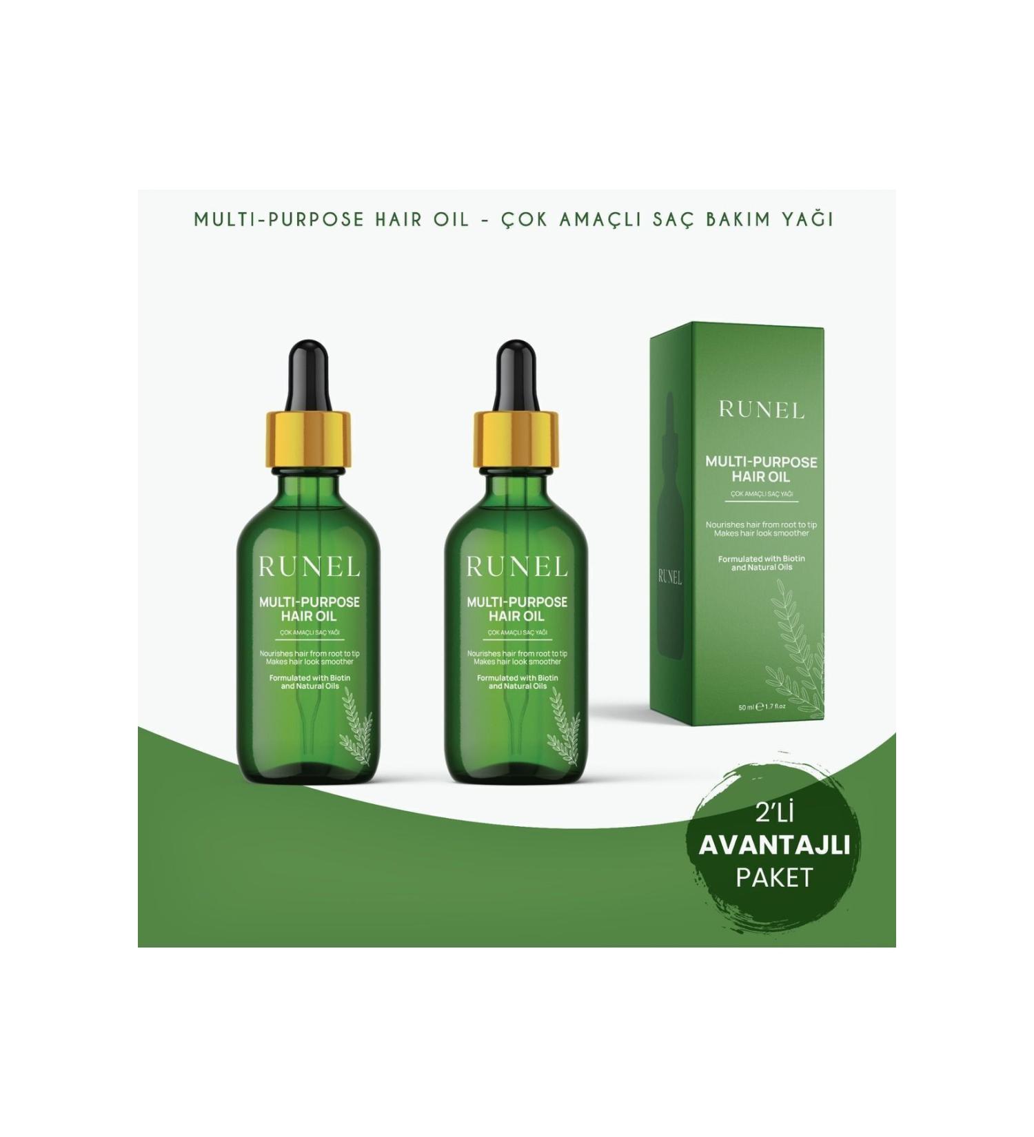 RUNEL 2-pack Runel Fast Hair Growth Oil Advantageous Package (damaged and burnt hair repair) - Buy Online on GoSupps.com
