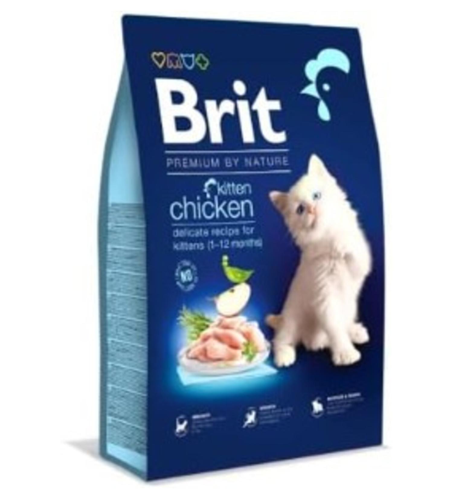 Brightwell Brit Premium By Nature Kitten Dry Food with Chicken Meat 8 kg