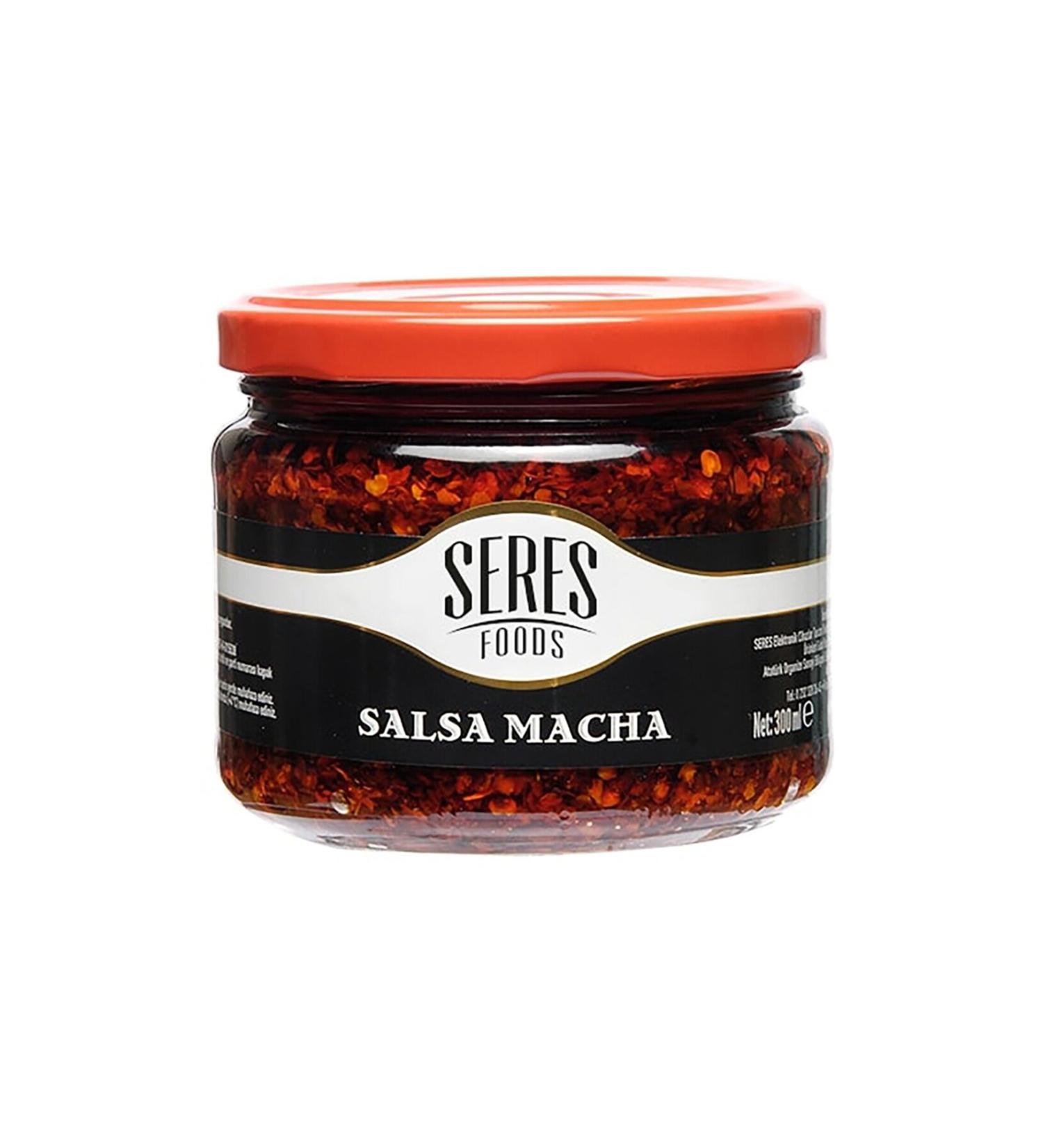 Seres Foods Salsa Macha Hot Sauce Glass 300 ml