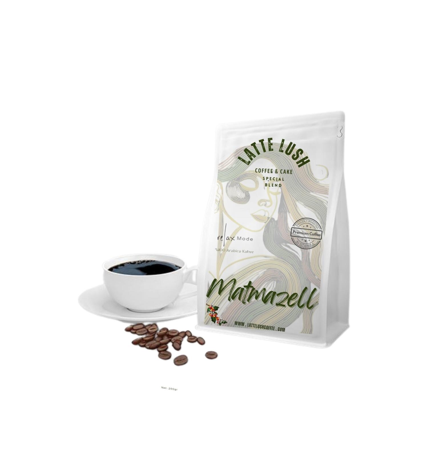 LATTE LUSH COFFEE CAKE Latte Lush Filter Coffee Matmazell Blend Professional (BEANS) 150 gr