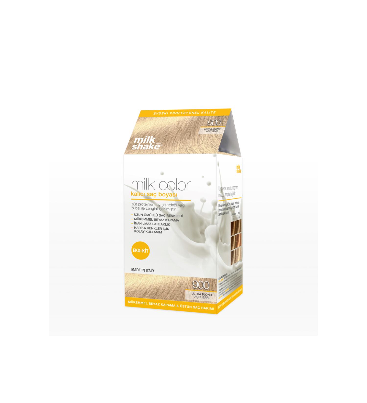 Milkshake Milk_shake Milk Color Eco Kit Hair Dye Ultra Blond Light Blonde - 900 (WITHOUT FOAM)
