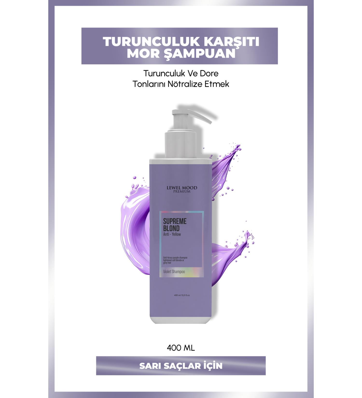 Level Mood Premium Supreme Blond Anti-Orange Hair Care Shampoo 400ml Level Mode - Buy Online on GoSupps.com