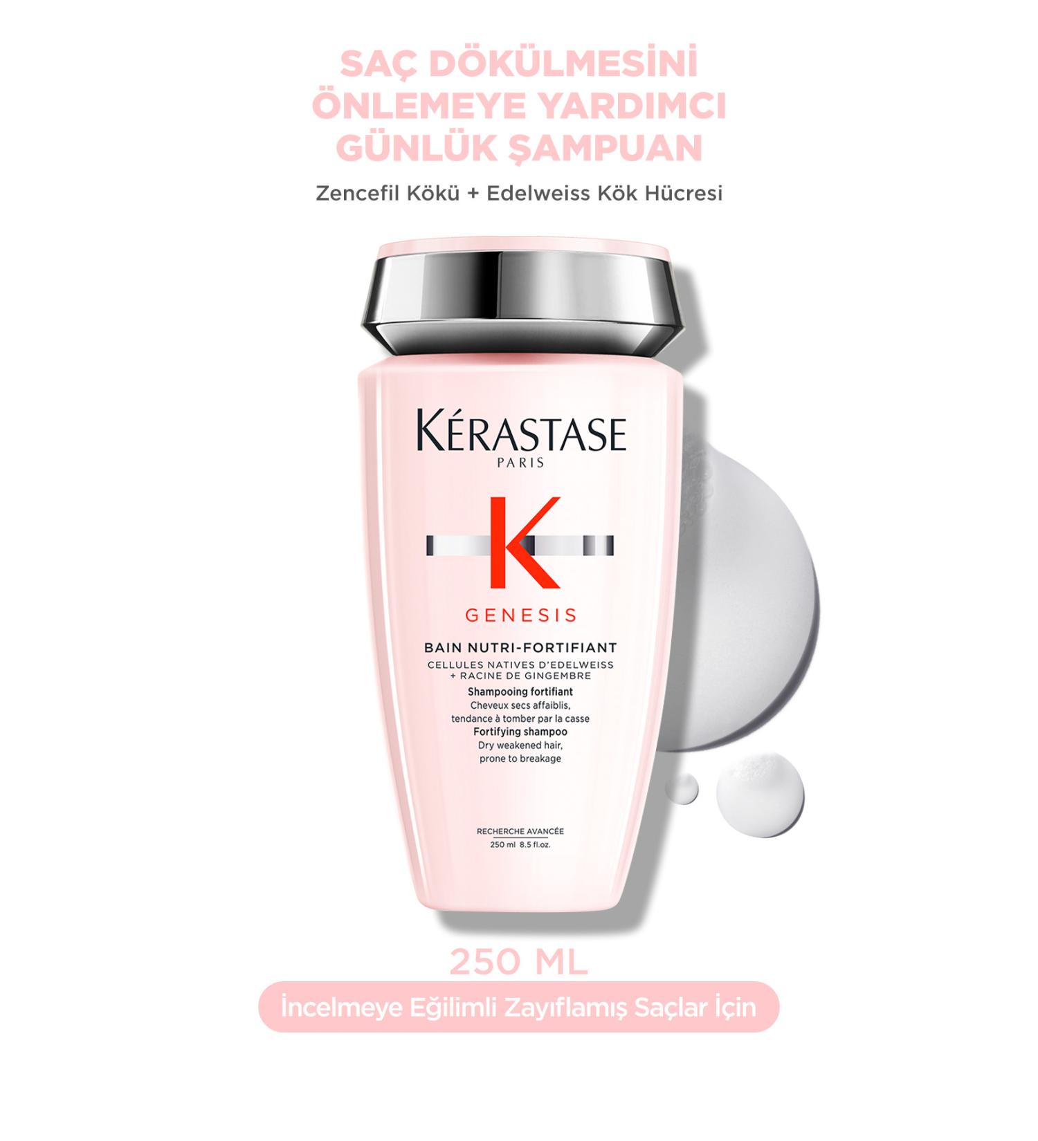 Kerastase Genesis Bain Nutri-fortifiant Anti-Hair Loss Strengthening Shampoo 250 ml - Buy Online on GoSupps.com