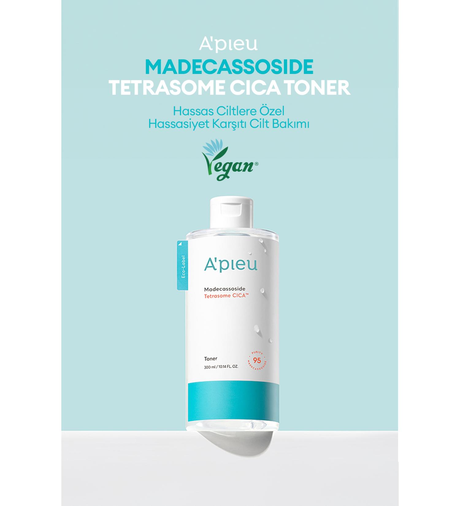 Missha Cica Toner for Sensitive and Damaged Skin A'PIEU Madecassoside Tetrasome Cica Toner - Buy Online on GoSupps.com