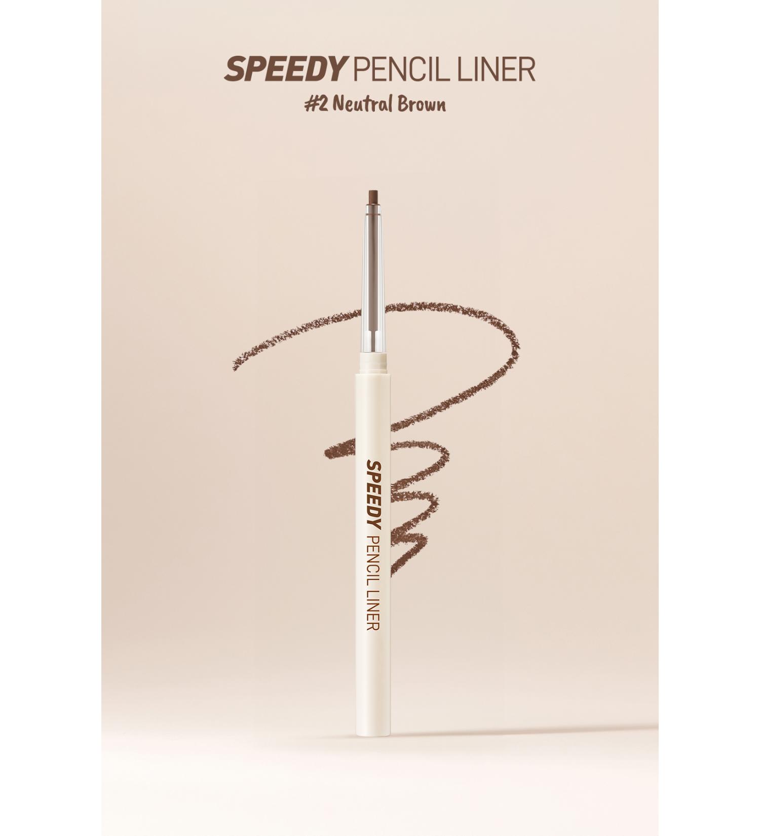 PERIPERA Waterproof Easy-to-Use Eyeliner Peripera Speedy Pencil Liner (2 Neutral Brown) - Buy Online on GoSupps.com