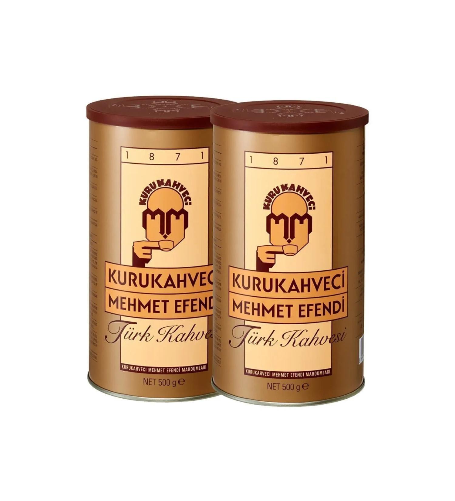 Mehmet Efendi 500gr Turkish Coffee Tin Box - Buy Online on GoSupps.com