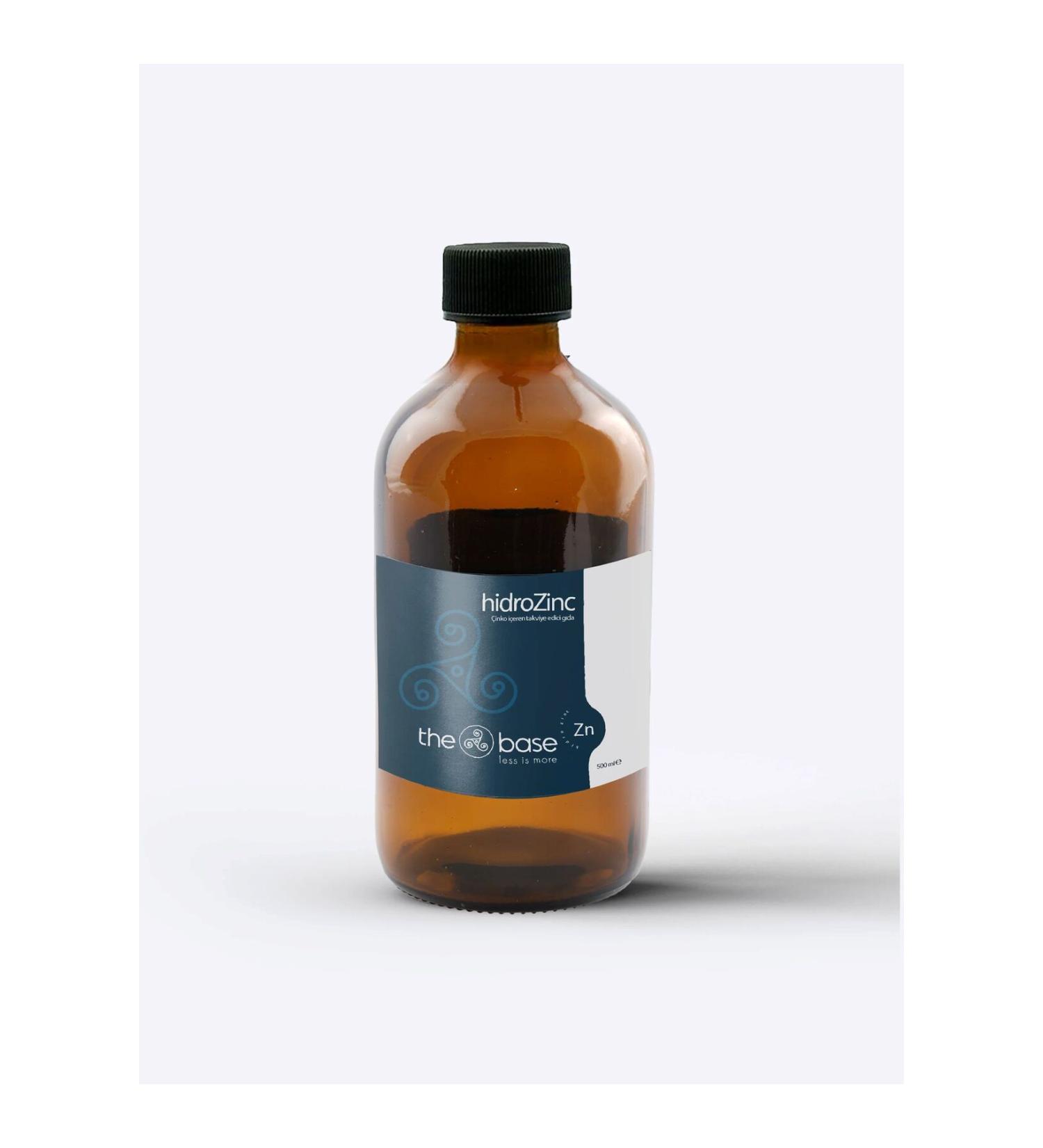 The Base HidroZinc 500 ml (Liquid Zinc) Glass bottle
