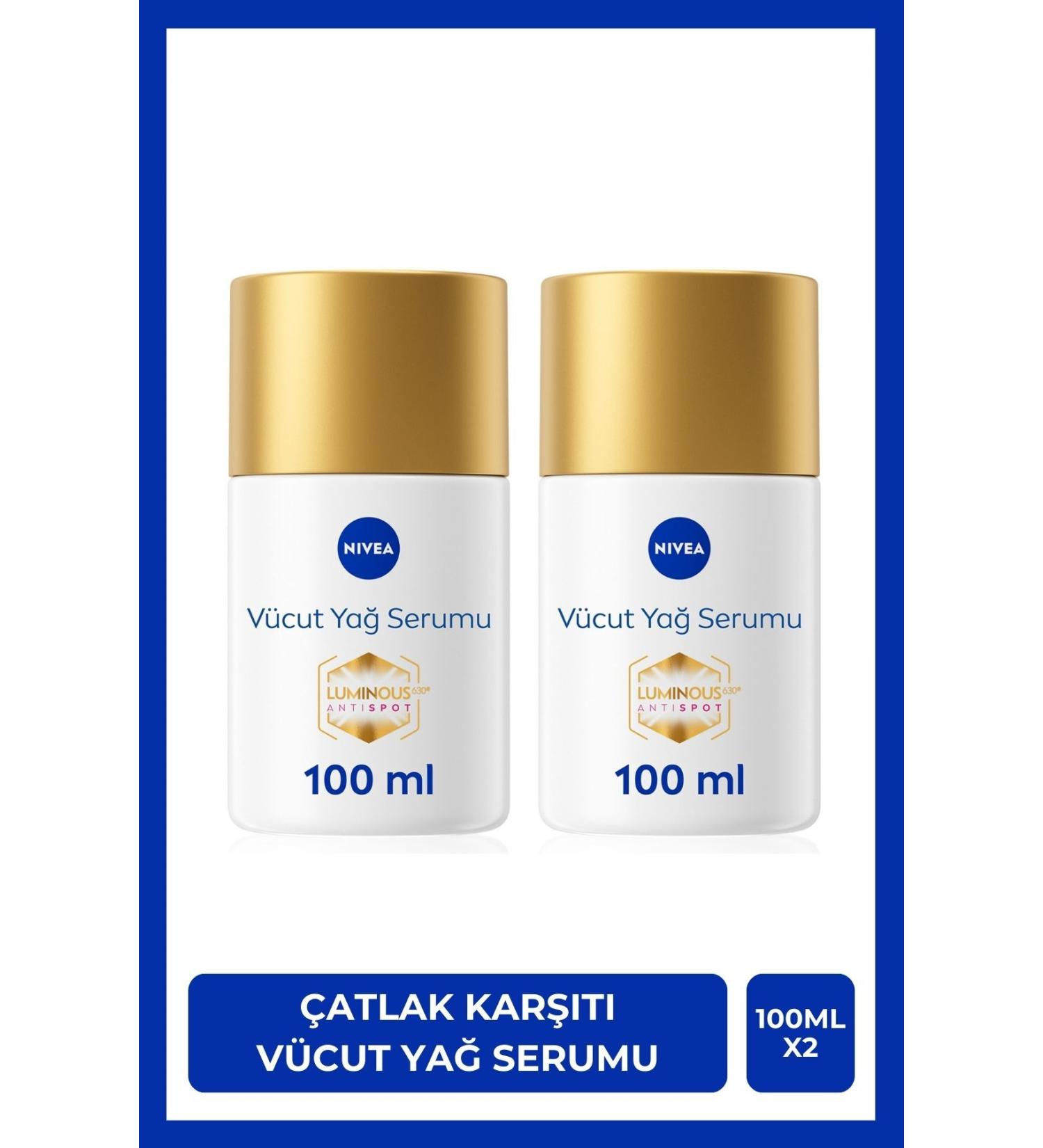 NIVEA Luminous630 Anti-Stretch Body Oil Serum 100ml Pregnancy Weight Change Stretch Mark Remover X2 Pieces - Buy Online on GoSupps.com