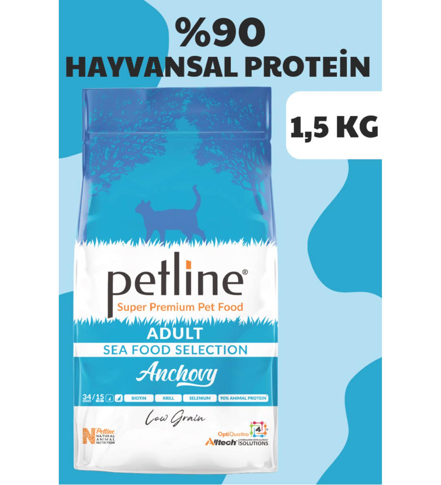 Petline Anchovy Anchovy Fish Seafood Adult Cat Food 1.5 Kg - Anchovy - Buy Online on GoSupps.com