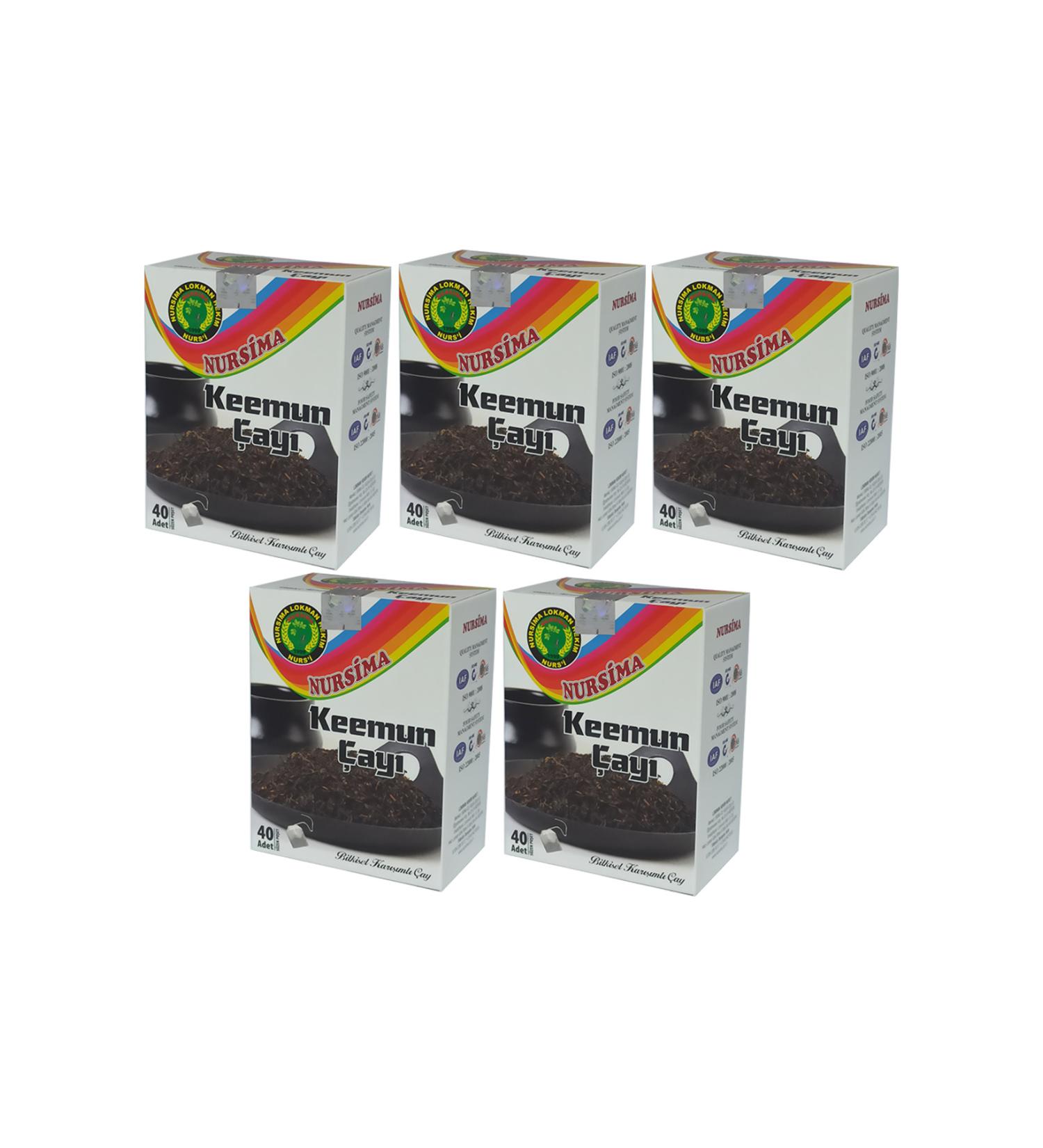 Nursima Keemun Tea 40' Filter Bags 5 Boxes