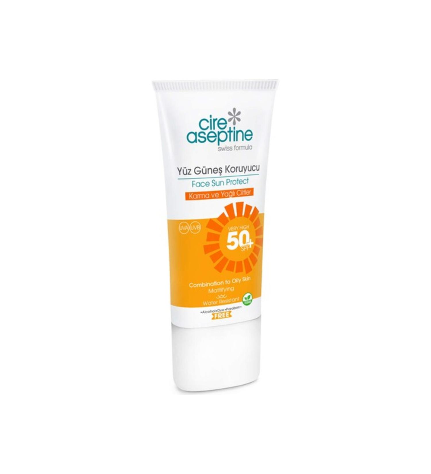 Cire Aseptine Face Sunscreen Combination & Oily Skin 50 Spf 50 ml