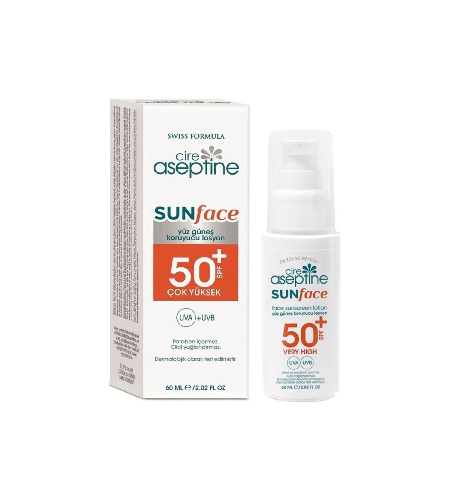 Cire Aseptine Sun Face Lotion Spf50 60ml