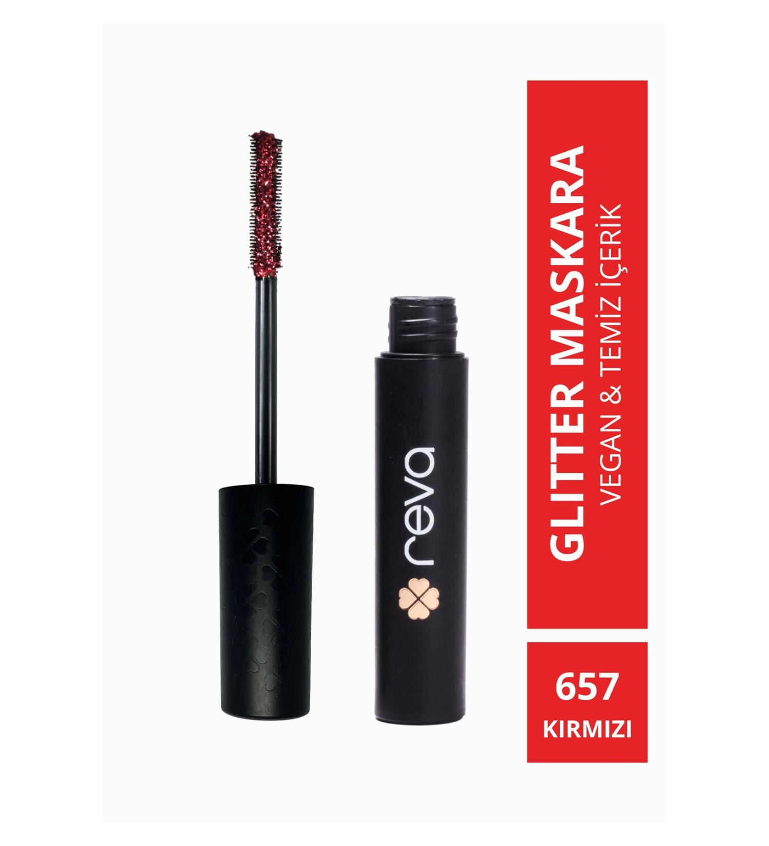REVA Red Length & Definition Glitter Mascara-Red Lengthening & Defining Glitter Mascara 657 - Buy Online on GoSupps.com