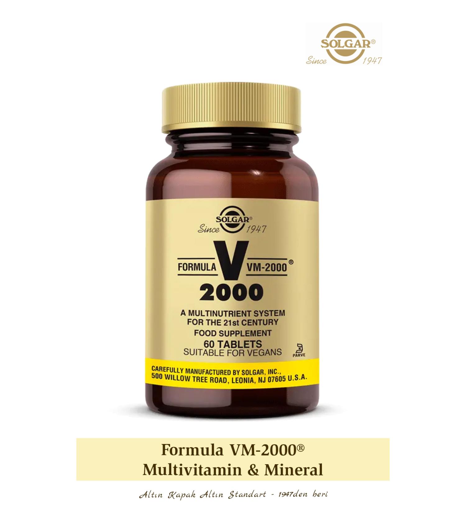 Solgar Vm 2000 Multi Vitamin 60 Tablets