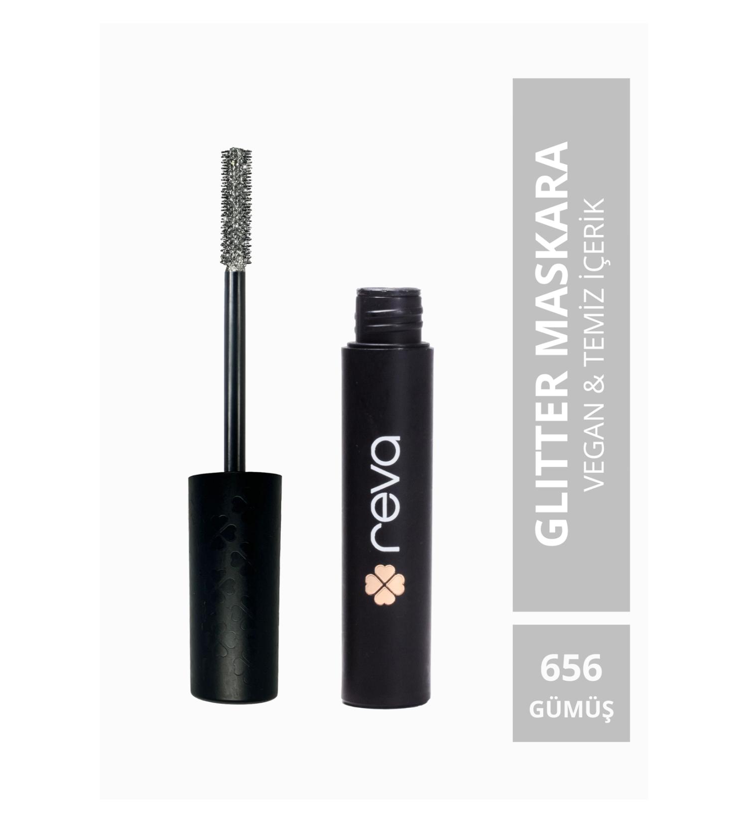 REVA Silver Length & Definition Glitter Mascara-Silver Lengthening & Defining Glitter Mascara 656 - Buy Online on GoSupps.com