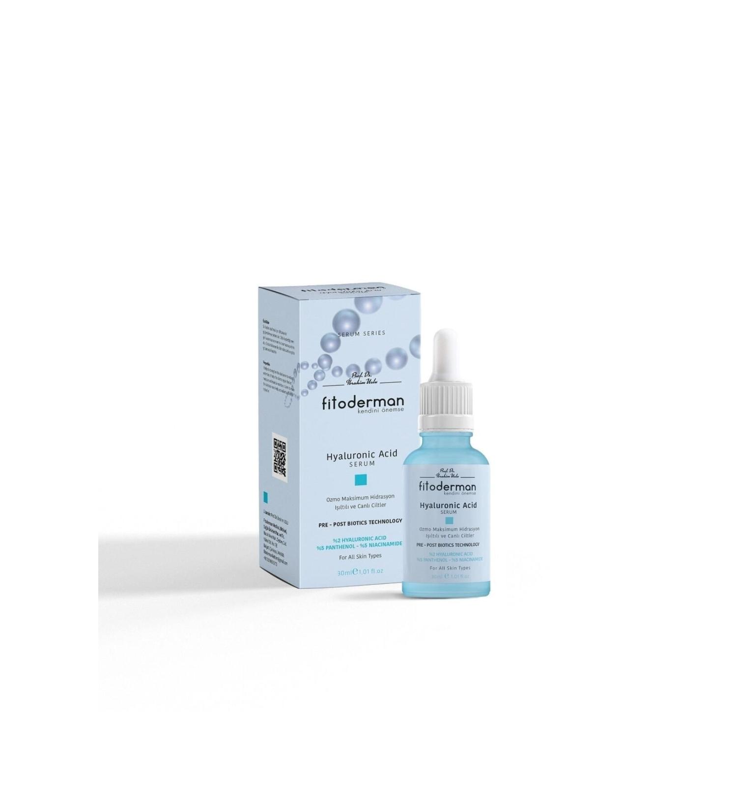 Fitoderman Intense Moisturizing Hyaluronic Acid Serum with Vitamins C and B