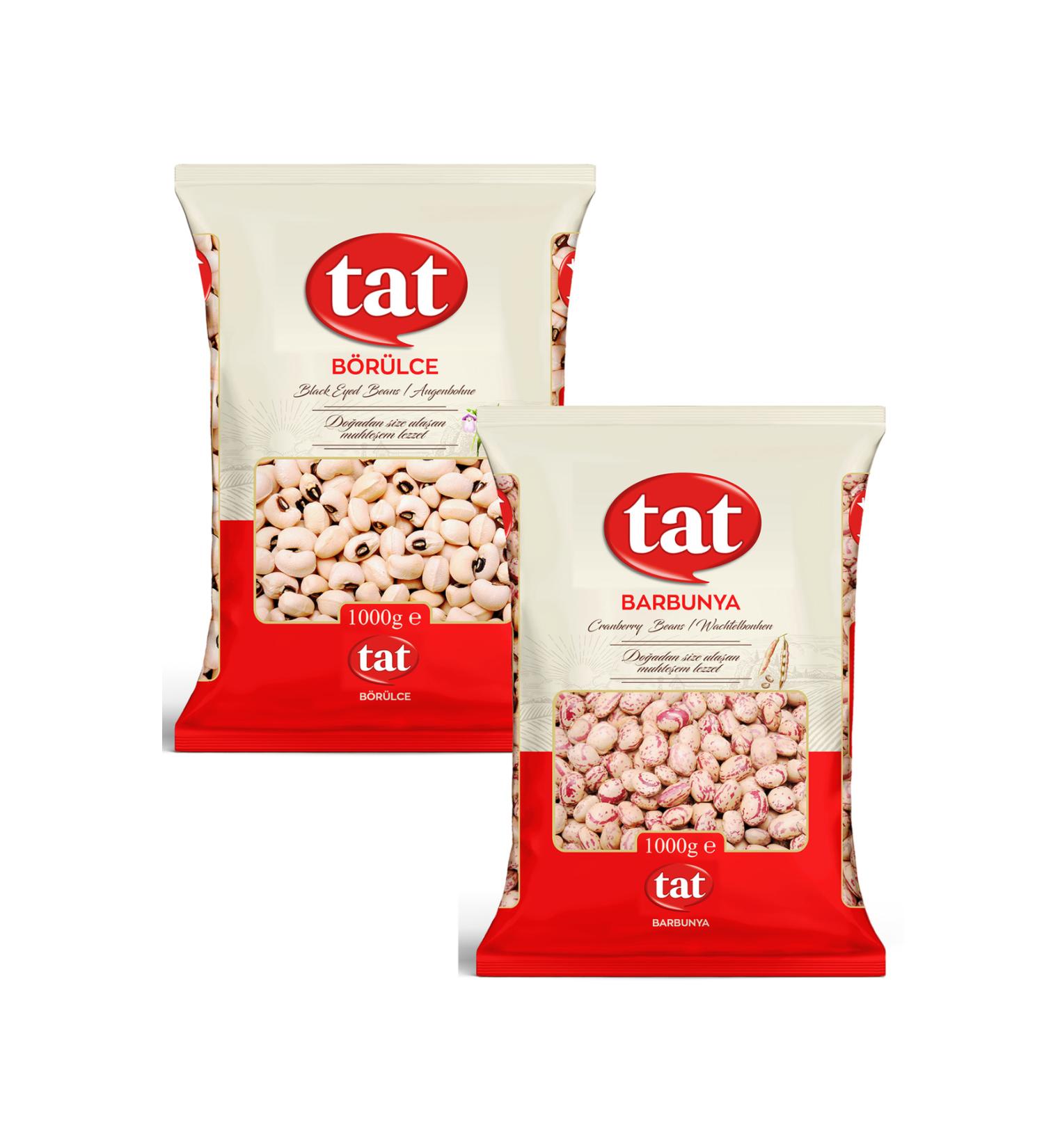 Tat Red Beans 1 kg Black Eyed Peas 1 kg Set of 2