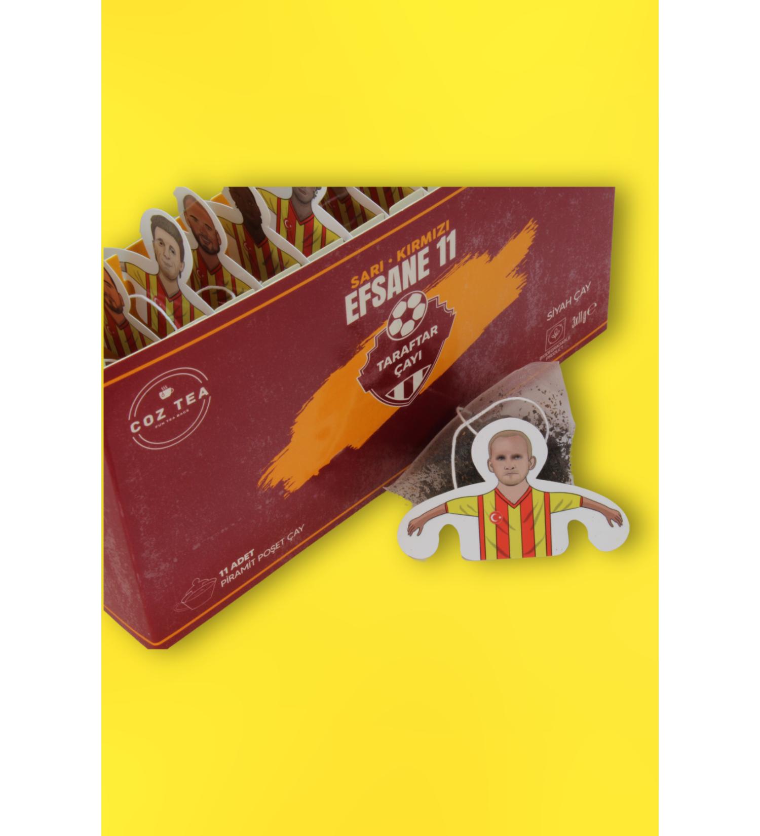 COZ TEA YELLOW RED LEGEND 11 Earl Grey Pyramid Bag Footballer Teas - Buy Online on GoSupps.com