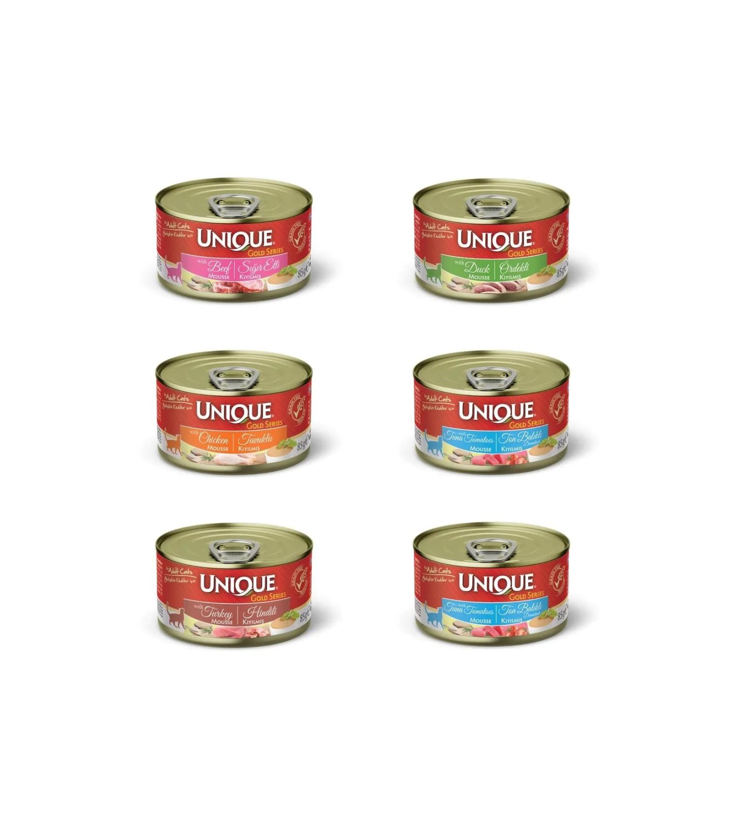 Unique Gold Series Mixed 85 Gr Wet Cat Food (5 * 85 gr)