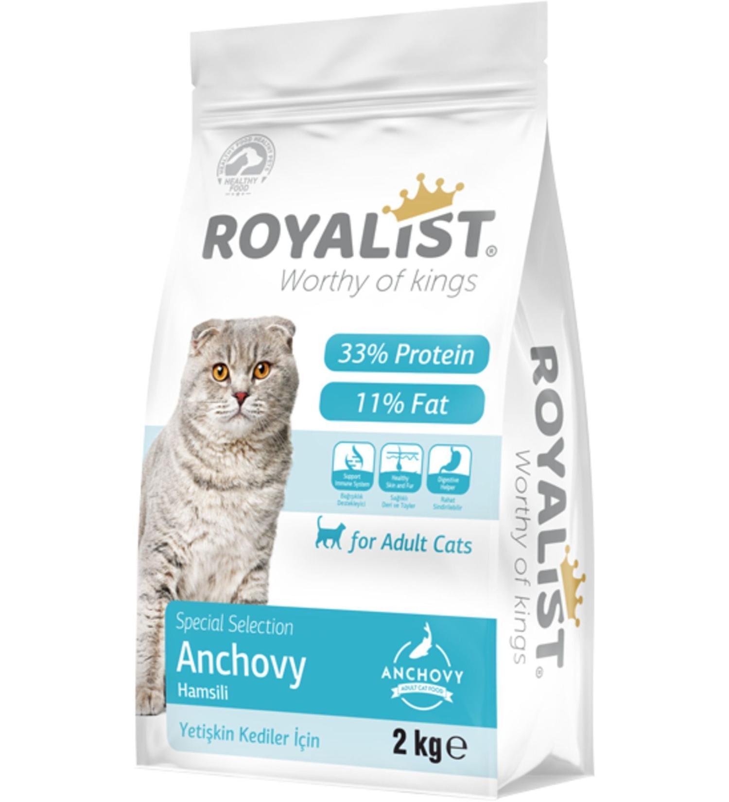teknotrust ROYALIST CAT DRY FOOD WITH ANCHES 2 KG - Cat Dry Food Anchovies