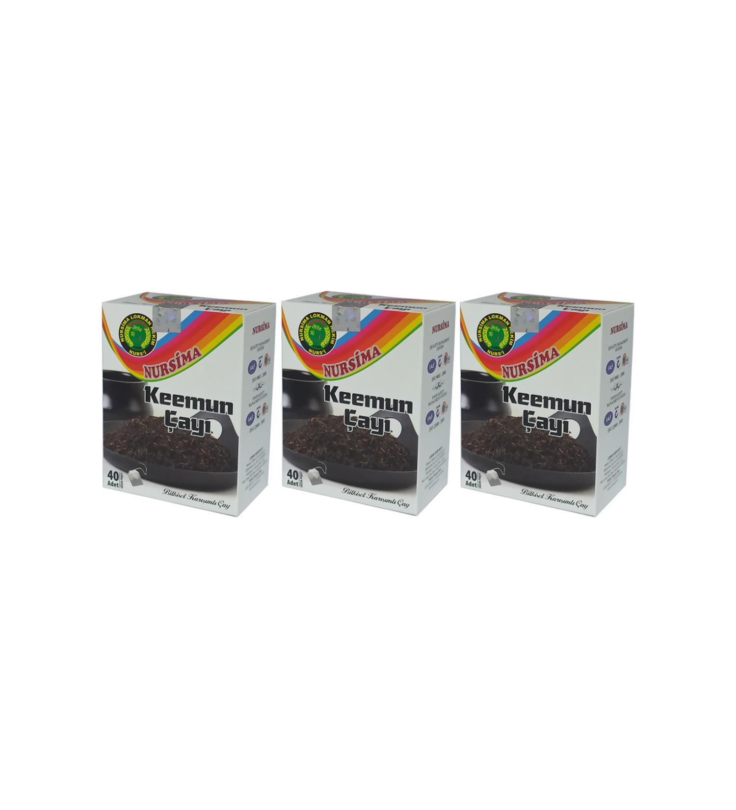 Nursima Keemun Tea 40' Filter Bags 3 Boxes