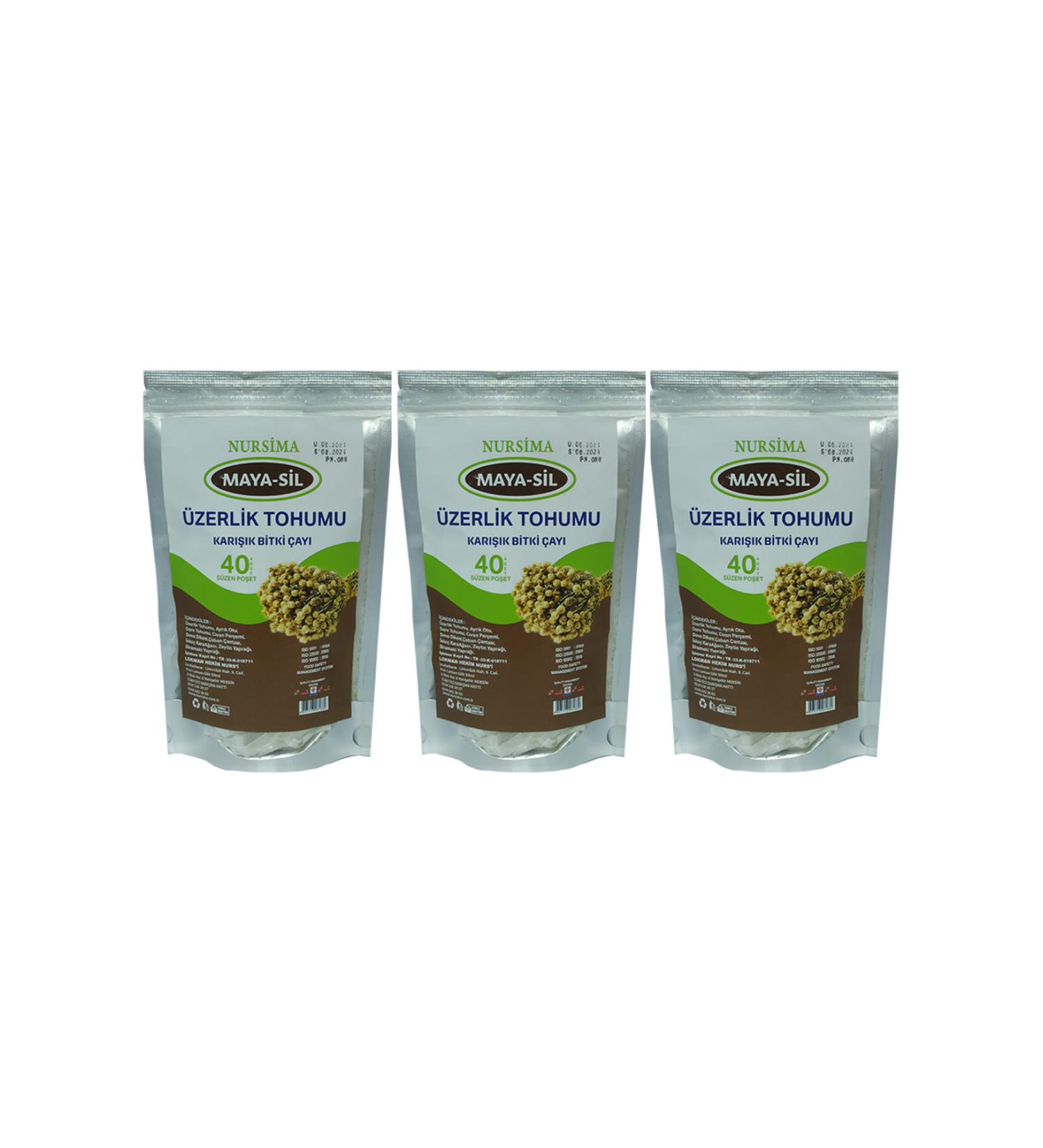 Nursima Maya-Sil Harmala Seed Herbal Tea 40's Filtering Bags 3 Packs