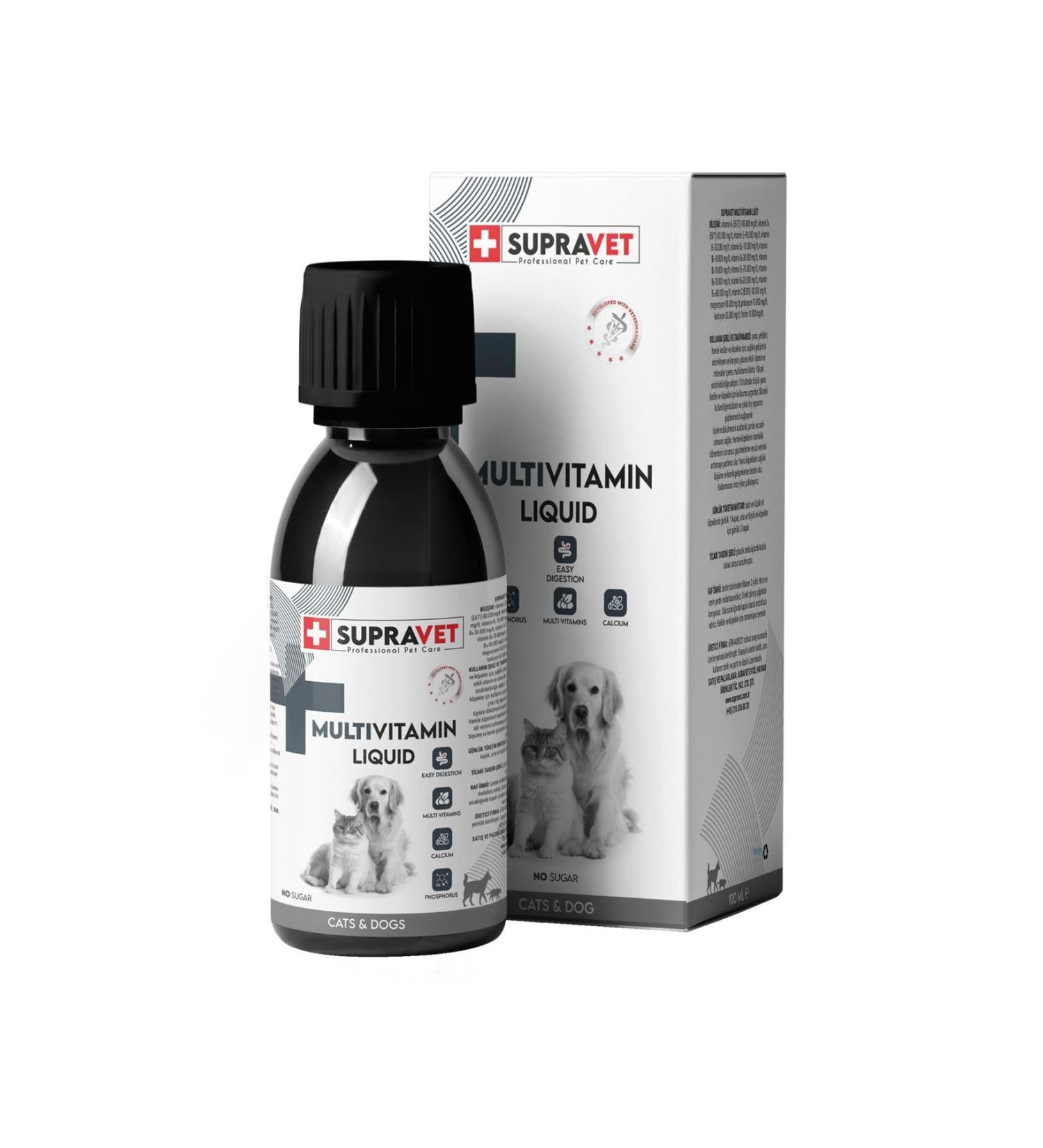 teknotrust MultiVitamin Health Liquid Drops for Cats and Dogs 100ml