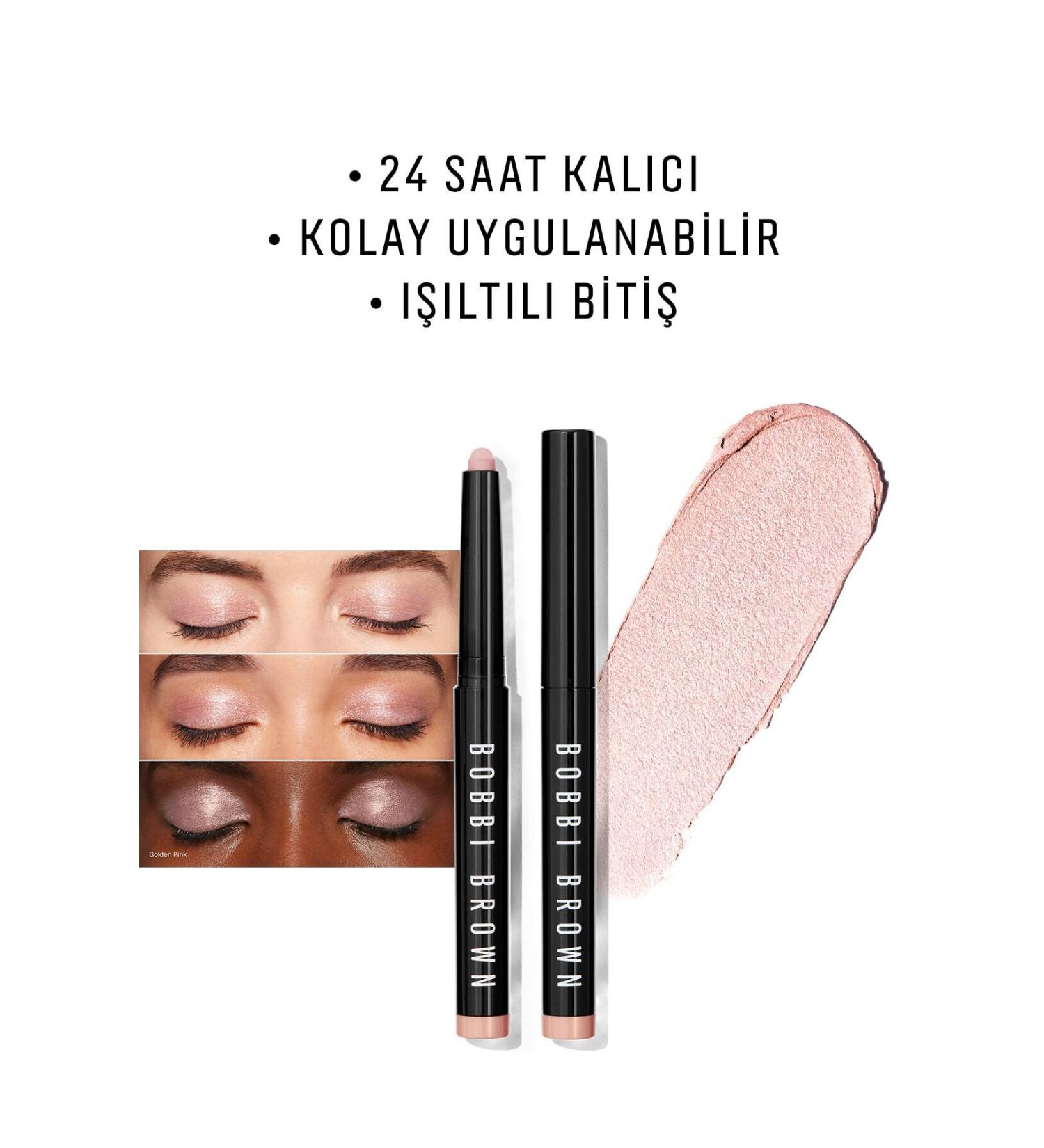 Bobbi Brown Intense Pigmented Eyeshadow with Extraordinary and Long-Lasting Formula - Golden Pink D.Center1292