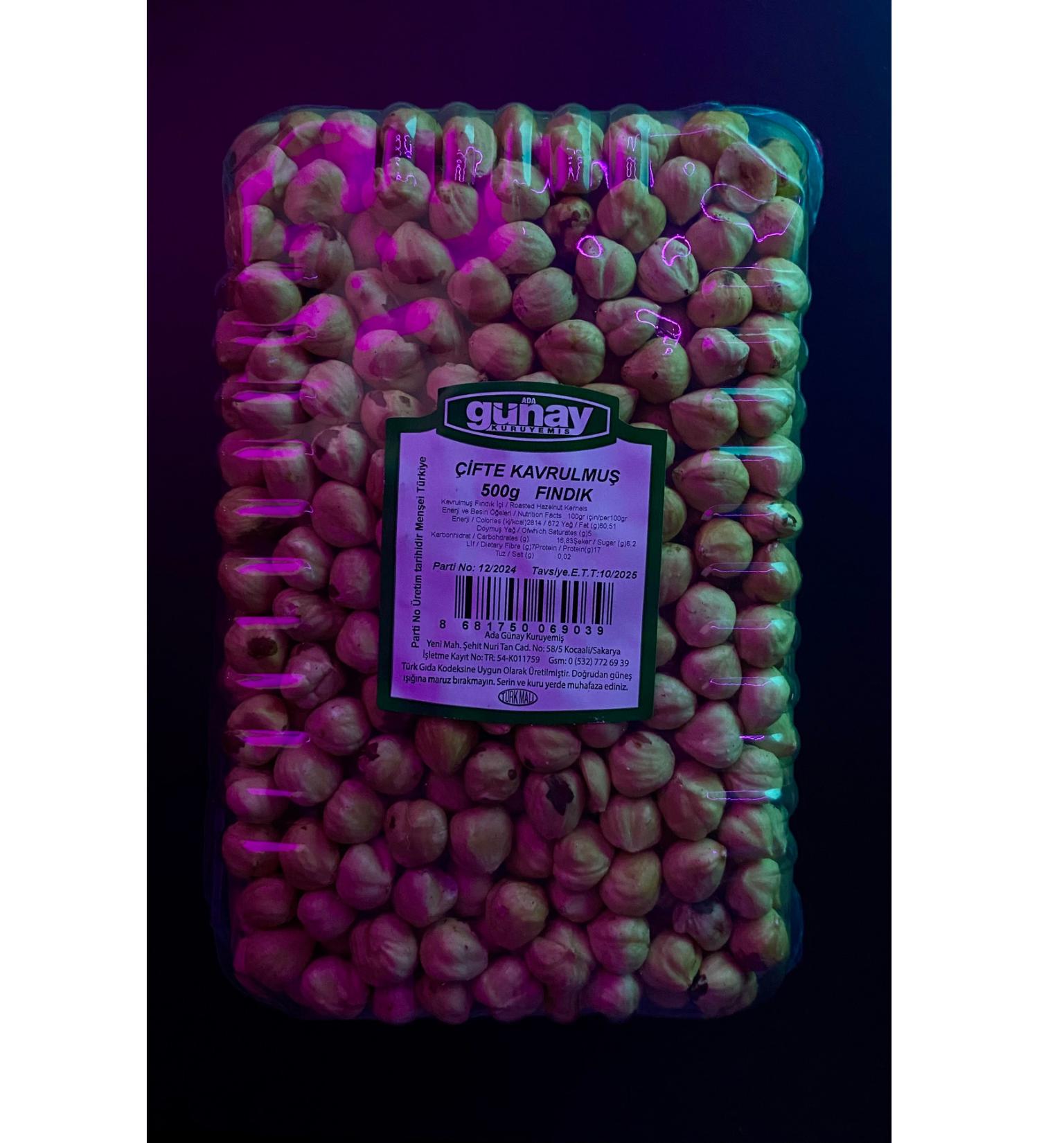Nature Roasted Hazelnuts 500gr