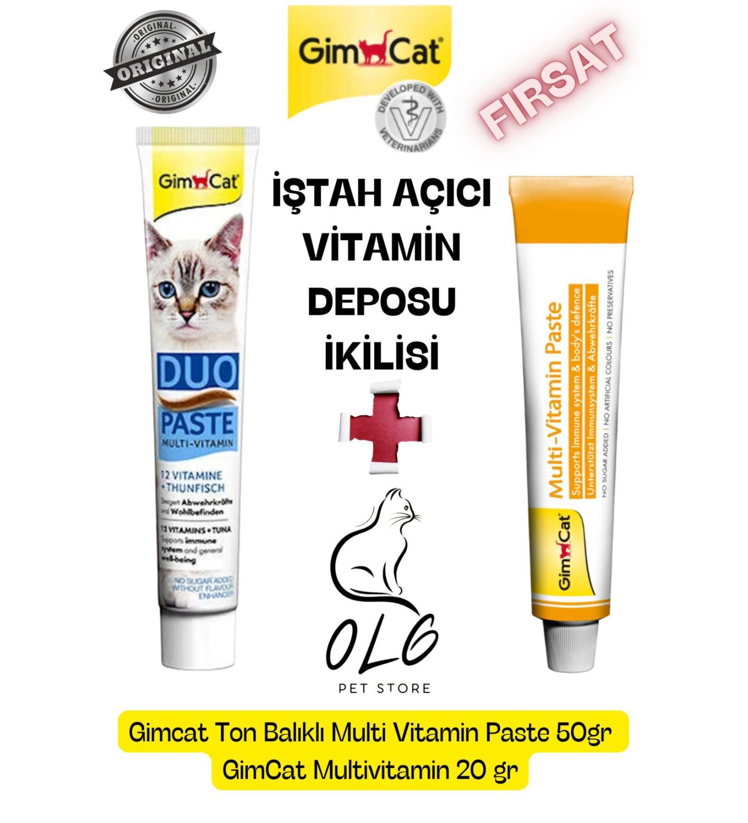 teknotrust Cat Bundle Package (Gimcat Tuna Duo 50 Gr. - Multivitamin 20 Gr)