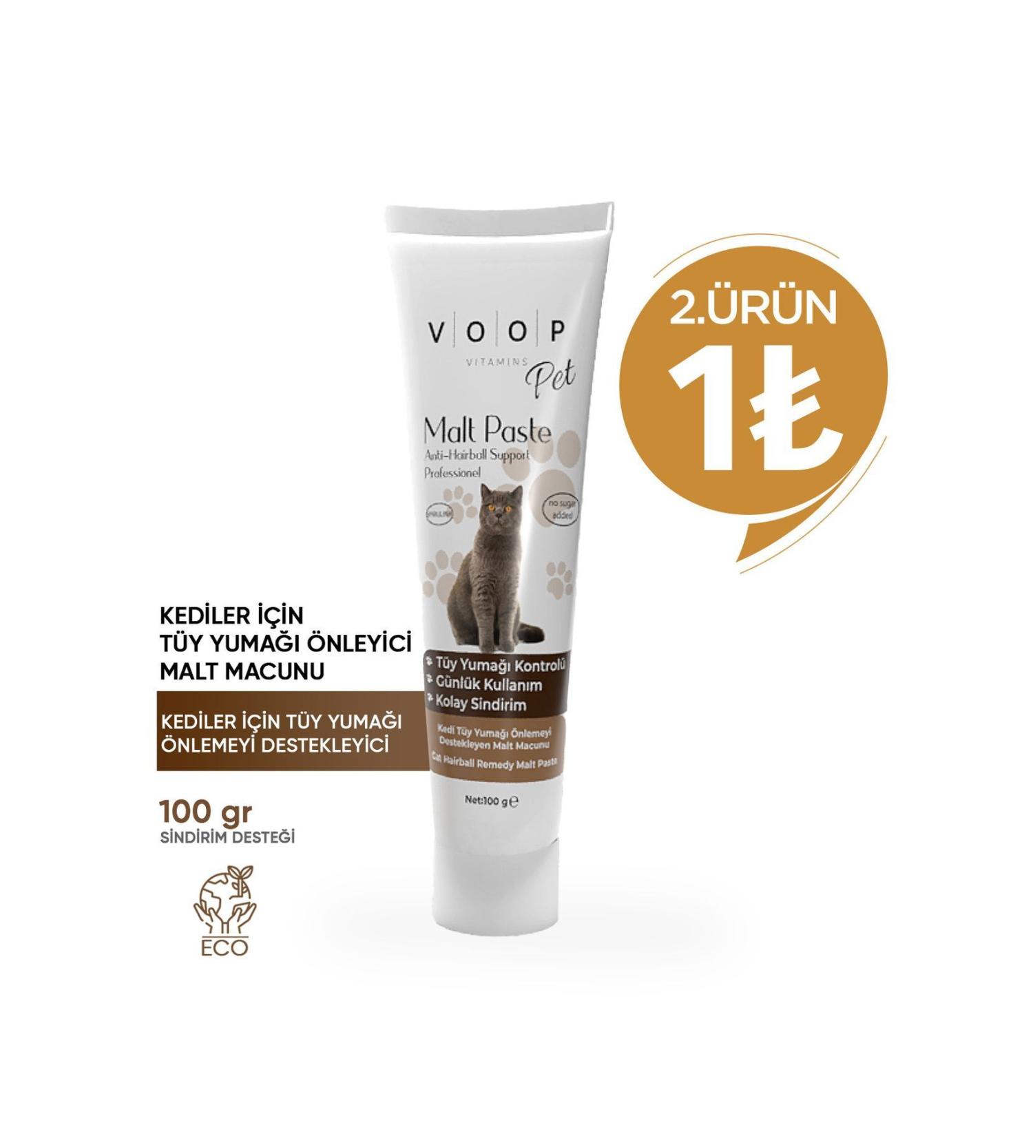 teknotrust Pet Malt Paste Cat Hairball Prevention Paste - Anti Hairball Support | 100 gr