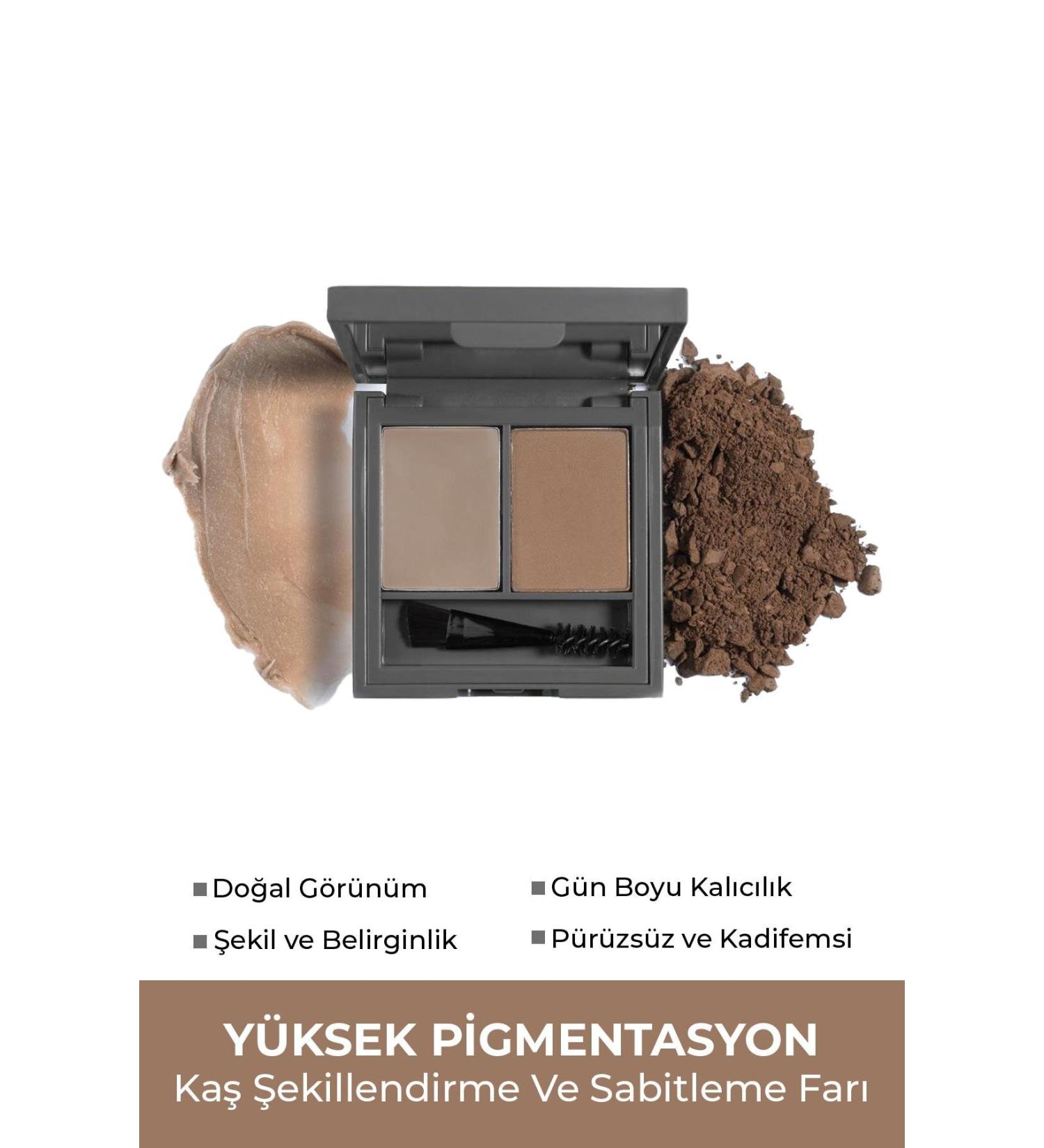 Alix Avien Eyebrow Shadow Brown - Eyebrow Shaping and Fixing Shadow - Perfect Fix Brow Palette 702 Brown - Buy Online on GoSupps.com