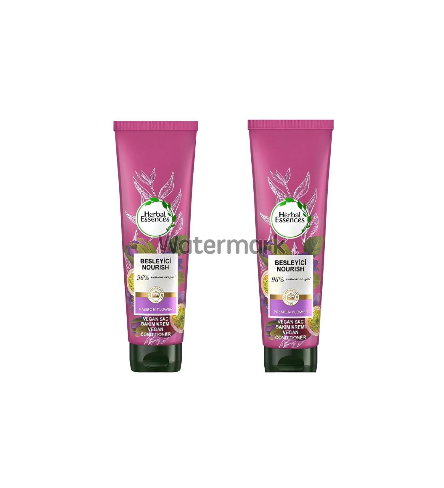 Herbal Essences Vegan Hair Care Cream Nourishing Passion Flower and Rice Milk 275 Ml 2 Pack