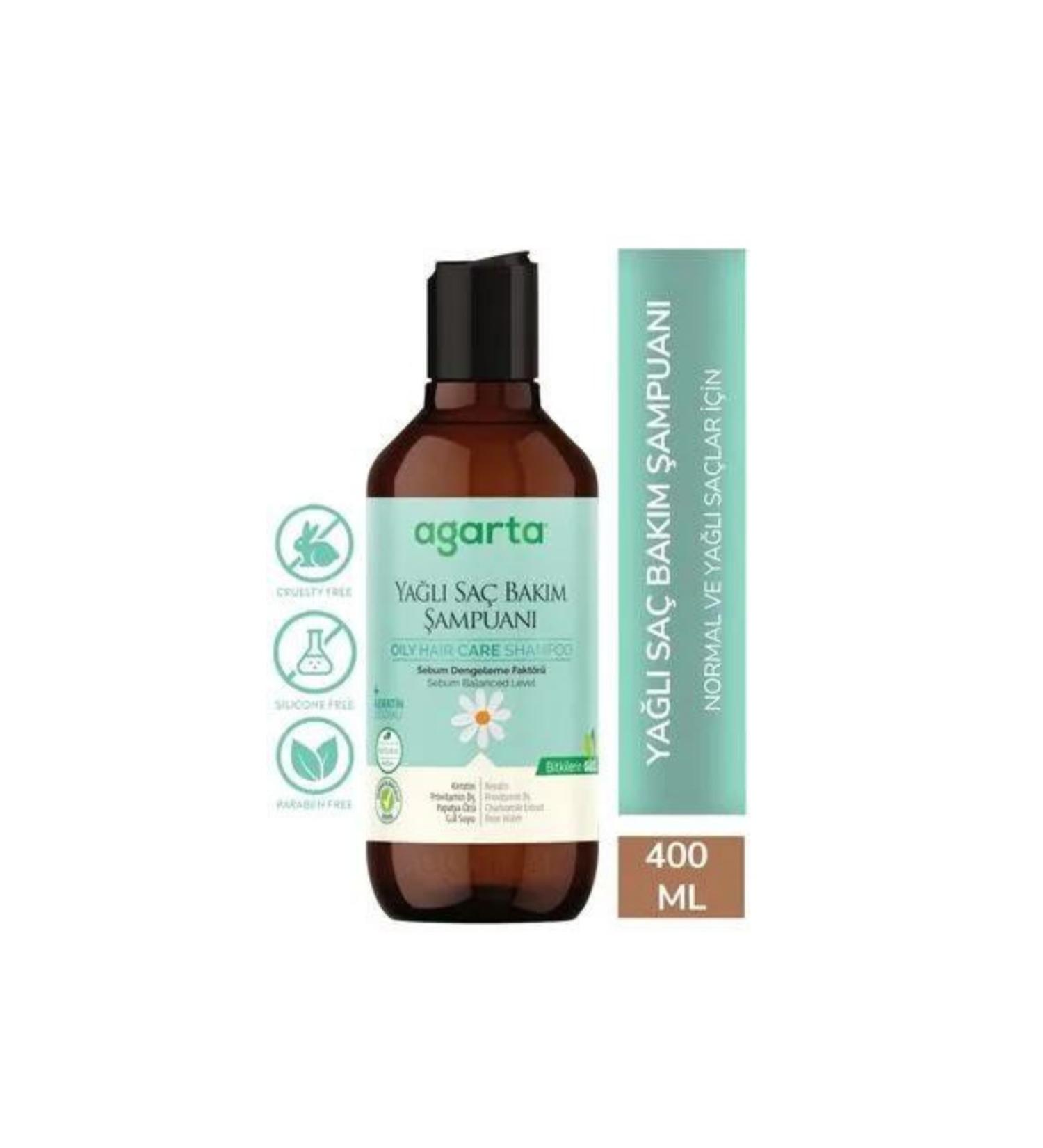 Agarta Natural Shampoo For Oily Hair Care 400 ml