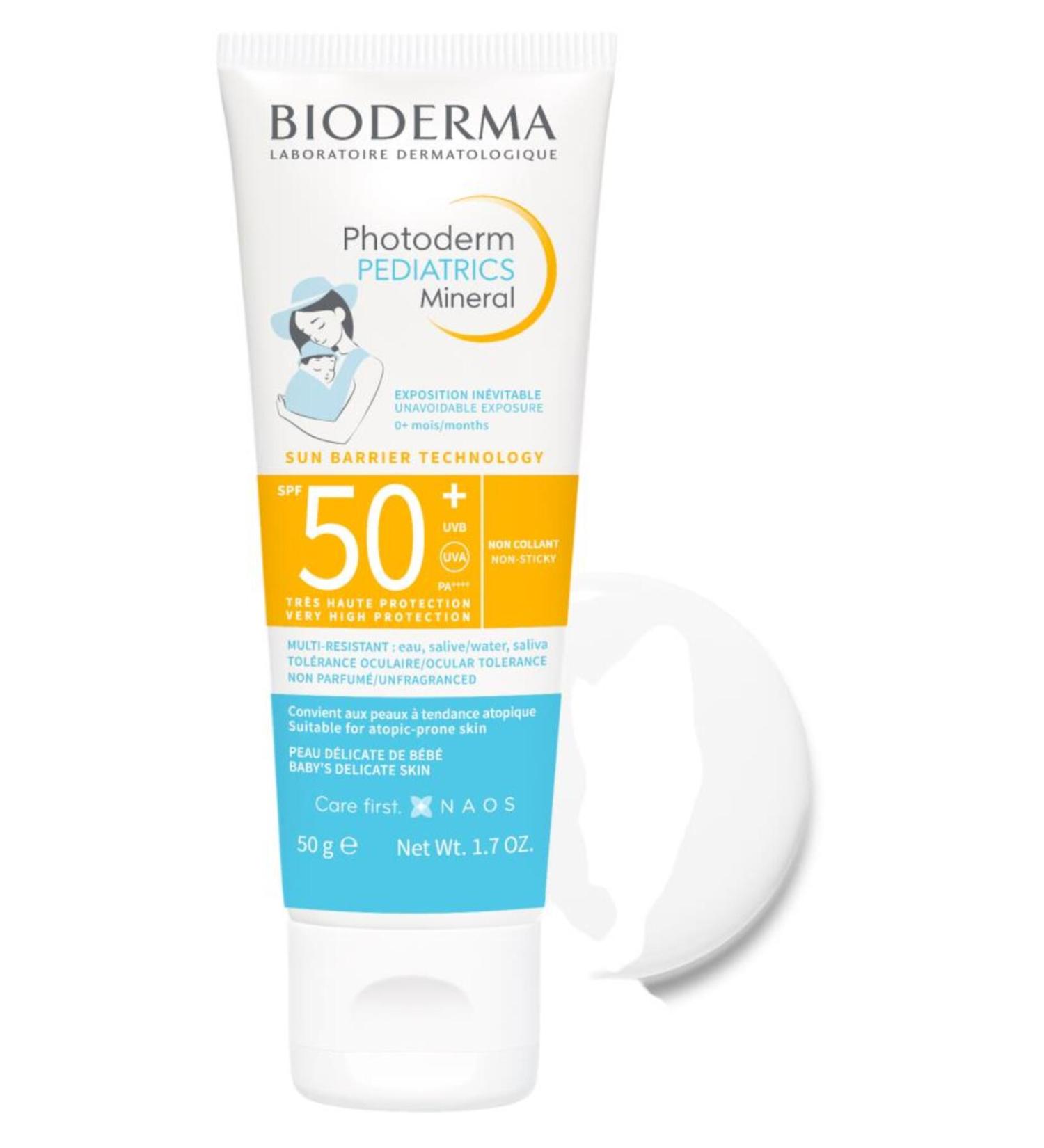 Bioderma Photoderm Pediatrics Mineral SPF50+ Newborn Baby Child Very High Protection Sun Cream 50 gr