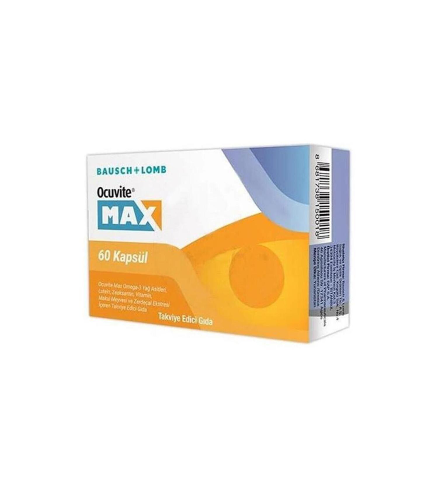 Bausch & Lomb Ocuvite Max 60 Capsules