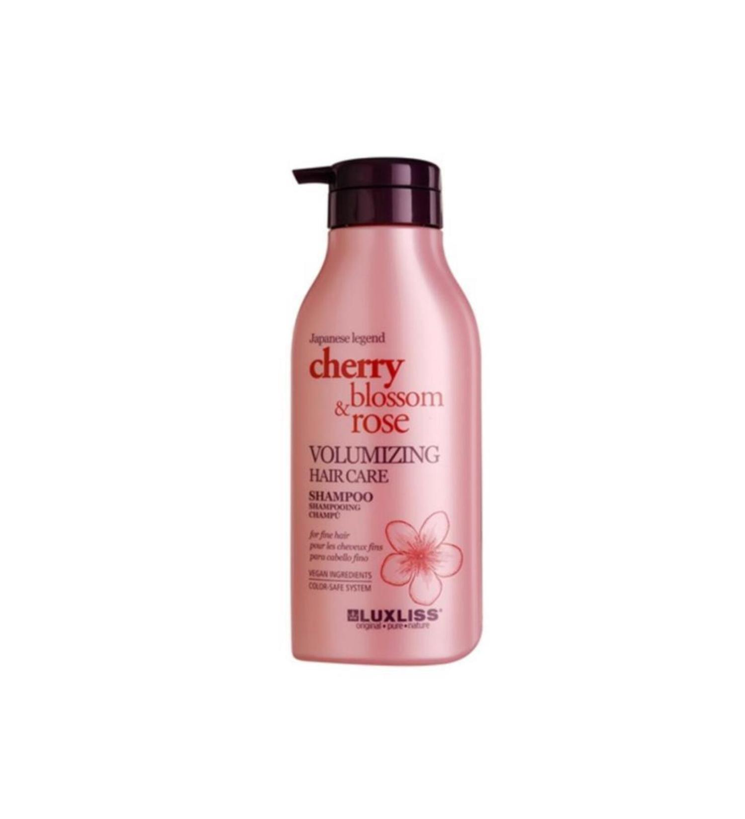 Luxl ss Luxliss Cherry Blossom Rose Volumizing Hair Care Shampoo 500 Ml